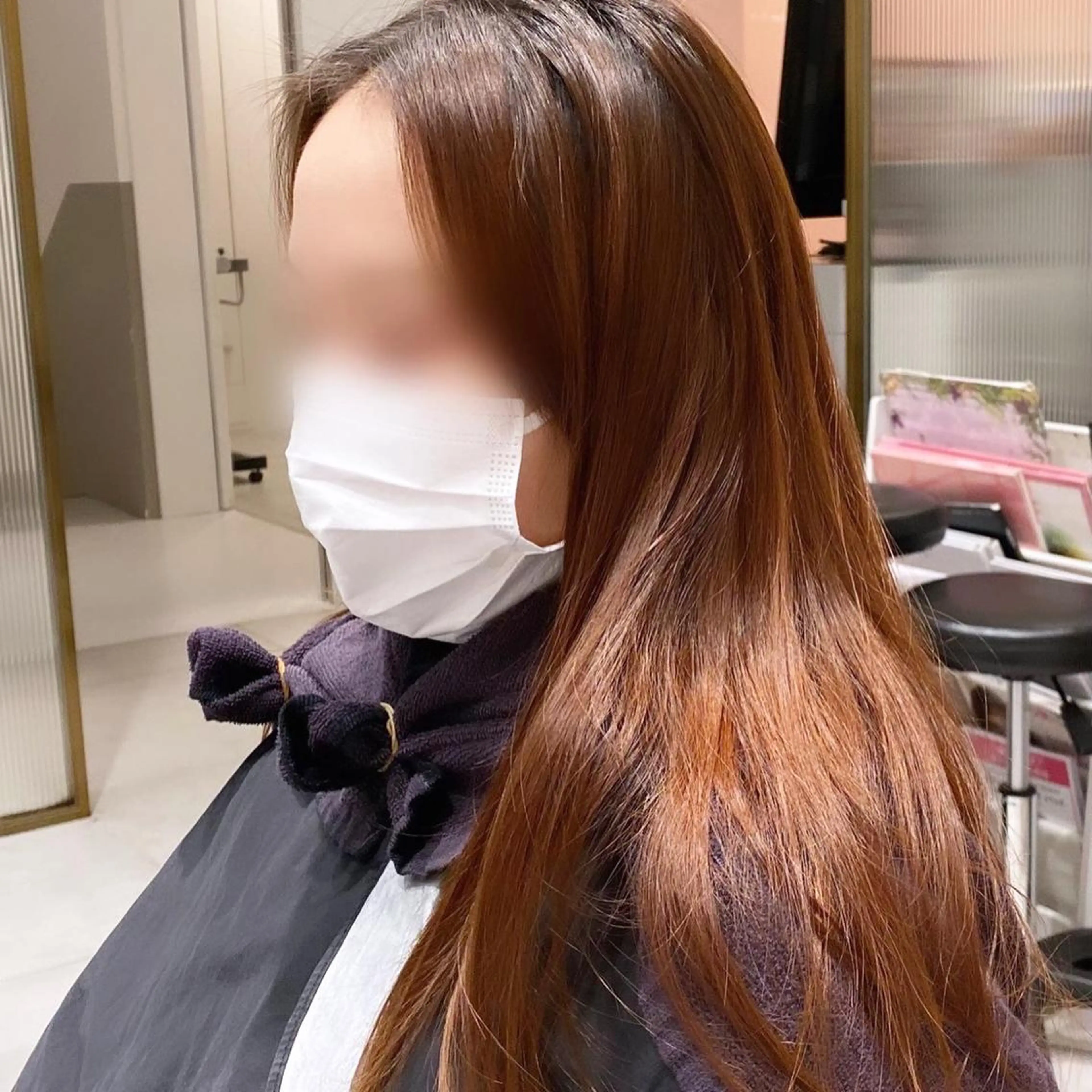 セミロング カット ヘアカラー トリートメント 韓国くびれレイヤー 🇰🇷はづきのヘアスタイル