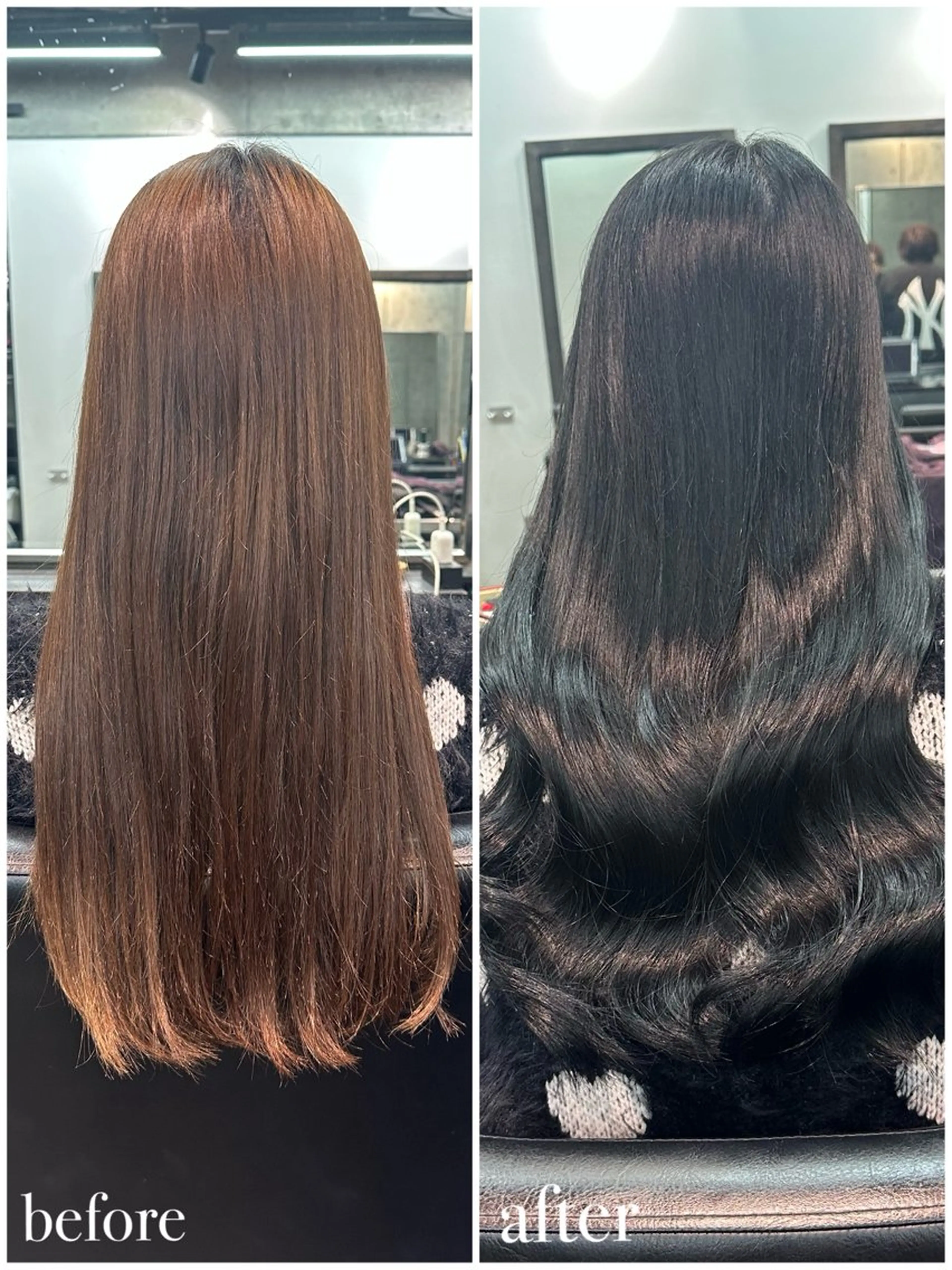 ロング ヘアカラー トリートメント 🫧シールエクステ/ 艶カラー🫧アサミ️のヘアスタイル