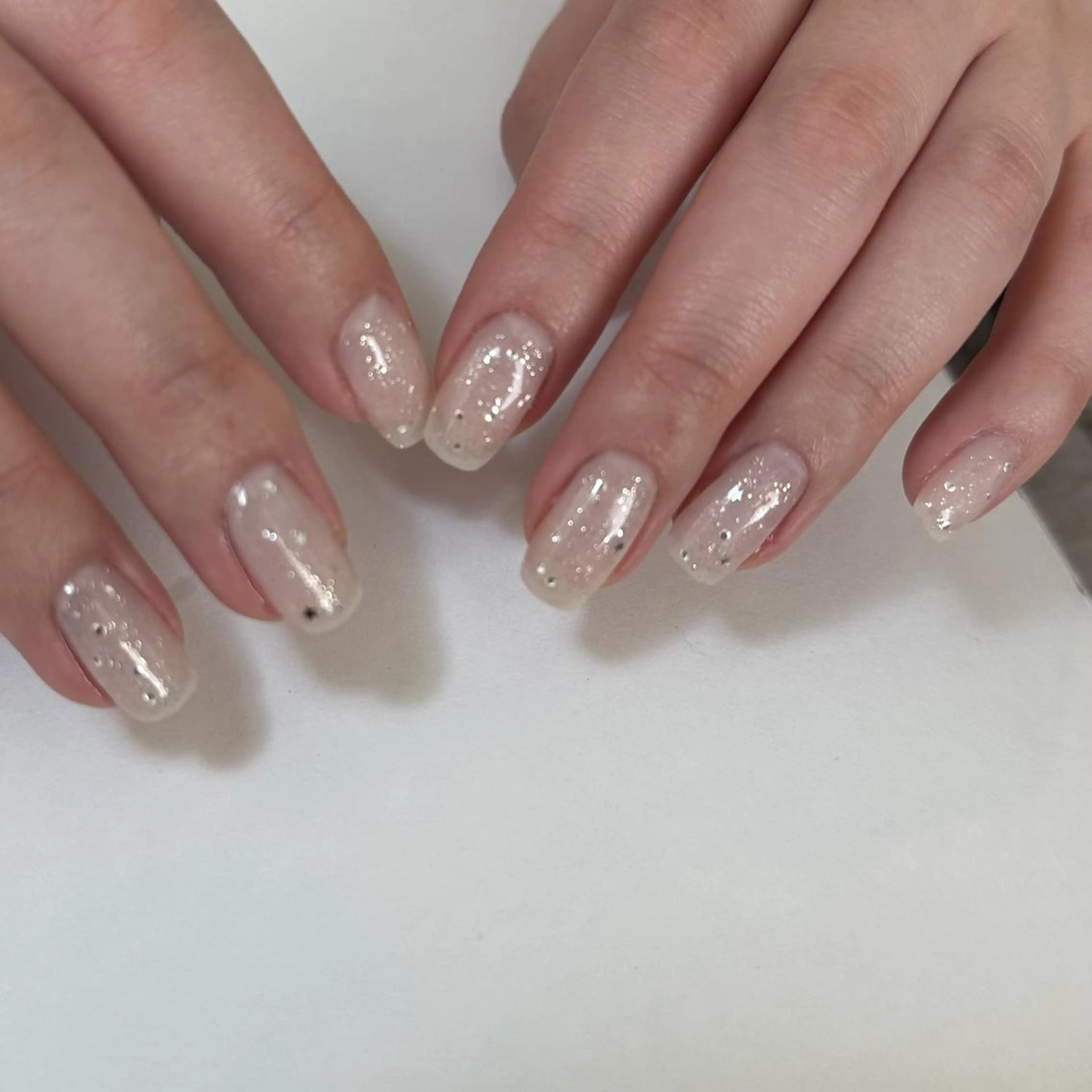 ネイル ラメ(グリッター) ワンカラーネイル ブライダルネイル DEE baby★ katoのネイルデザイン