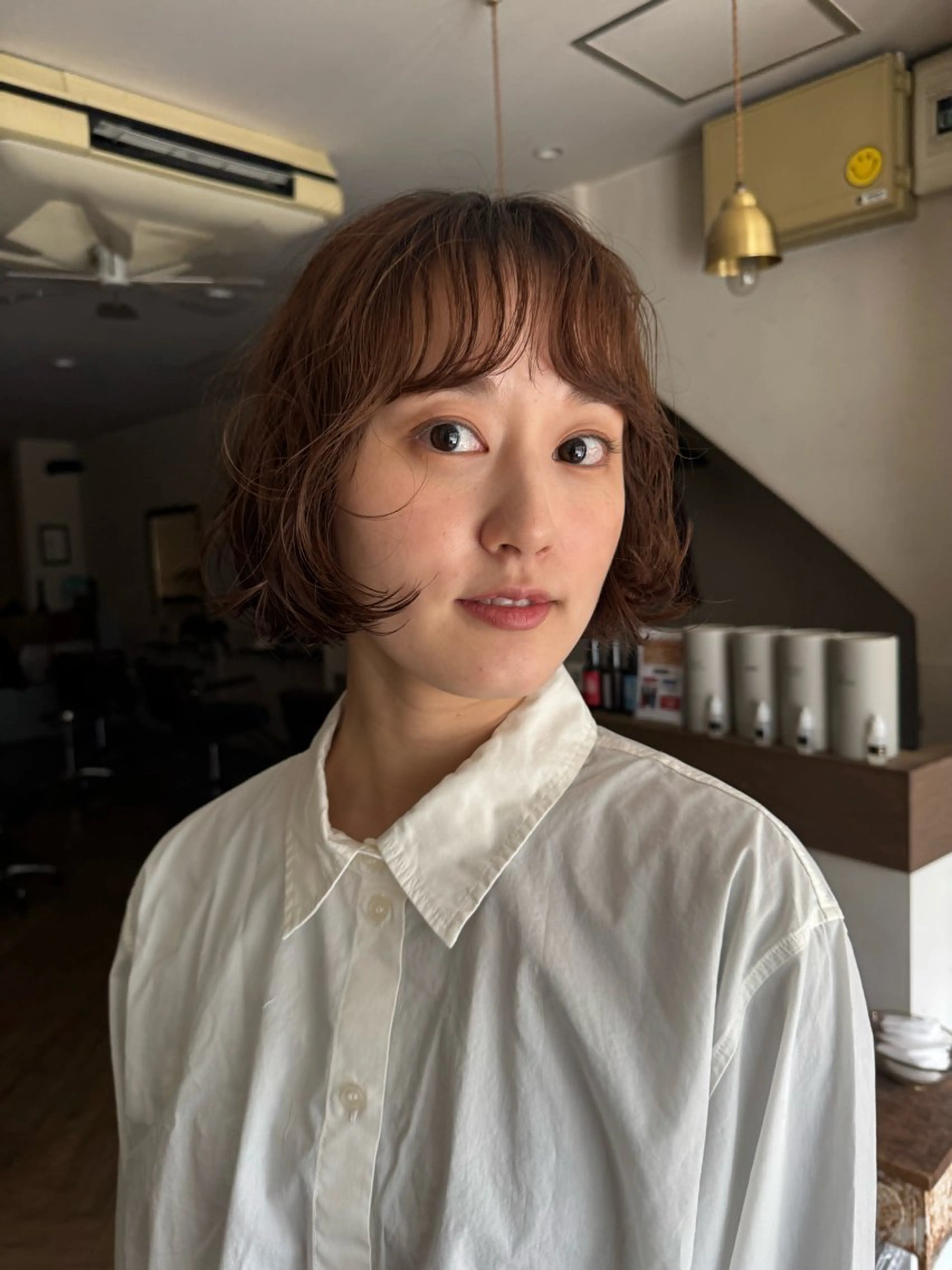 パーマ カット パーマ 今泉/KAI🦓艶髪 ボブ/ミニボブのヘアスタイル