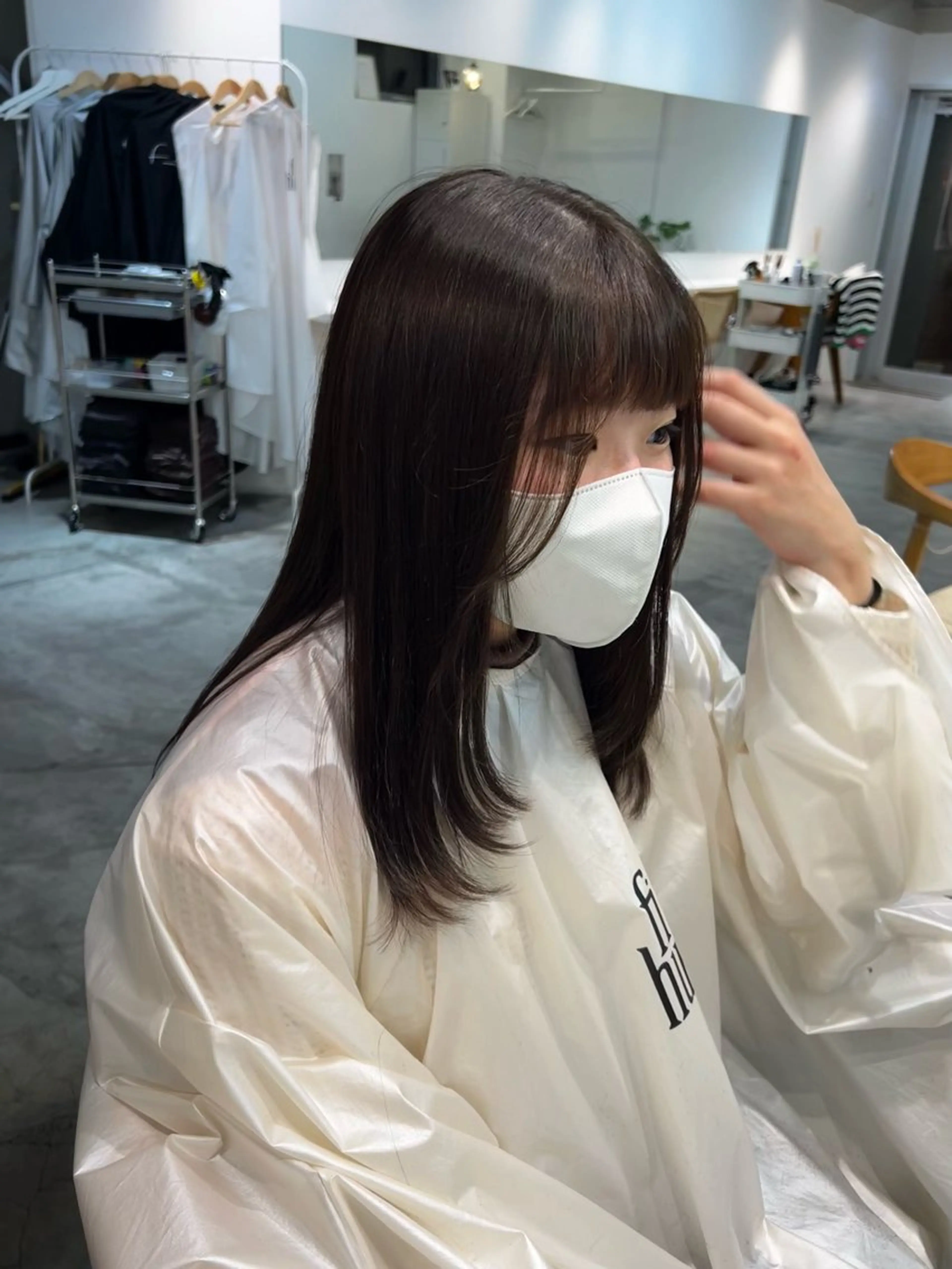 セミロング 顔まわりレイヤー 顔周りカット レイヤーカット カット SYS by fit /HONOKAのヘアスタイル