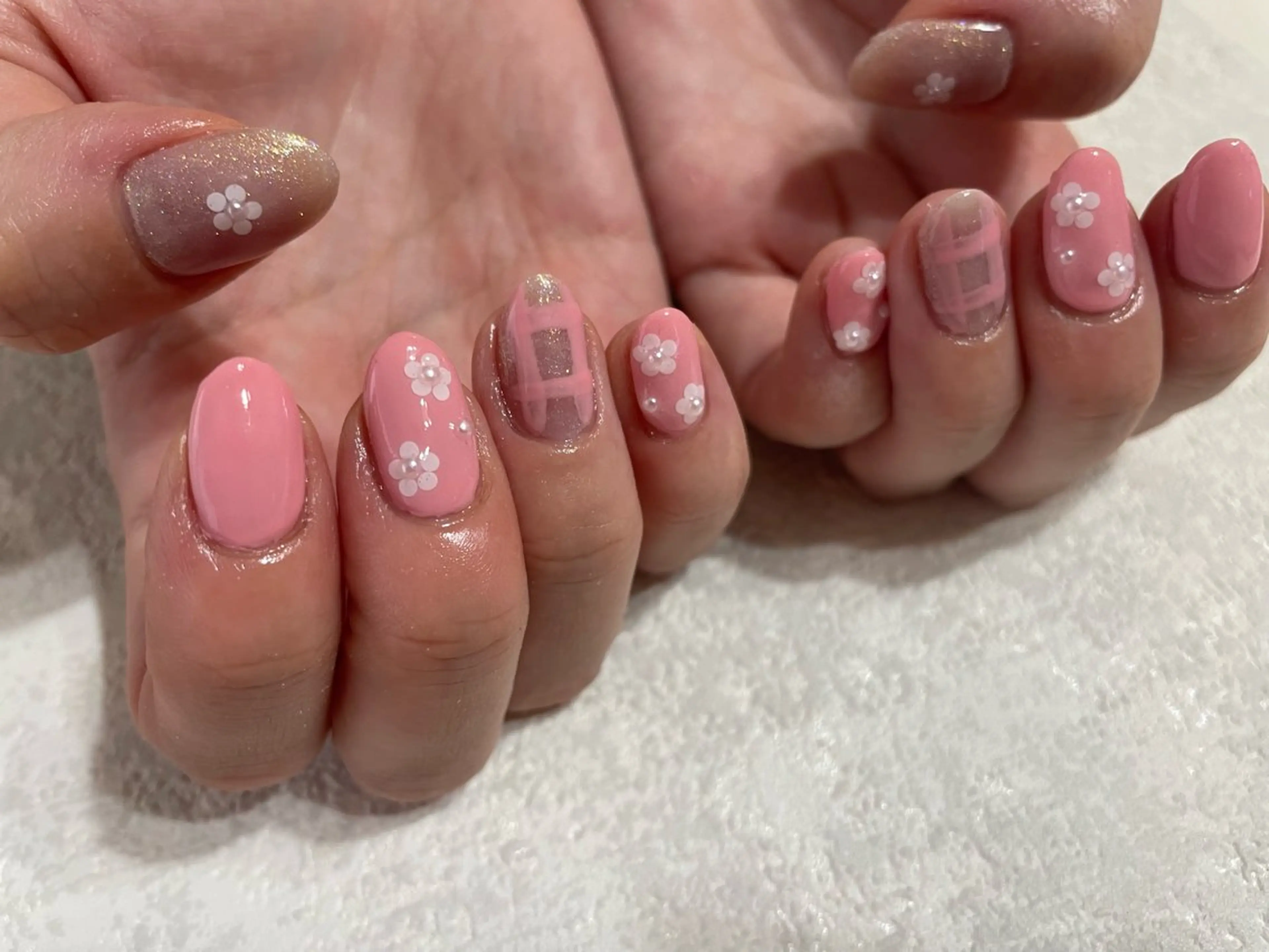 ネイル ジェルネイル メンズネイル パラジェル 春ネイル ワンホンネイル kikinail 溝の口のネイルデザイン