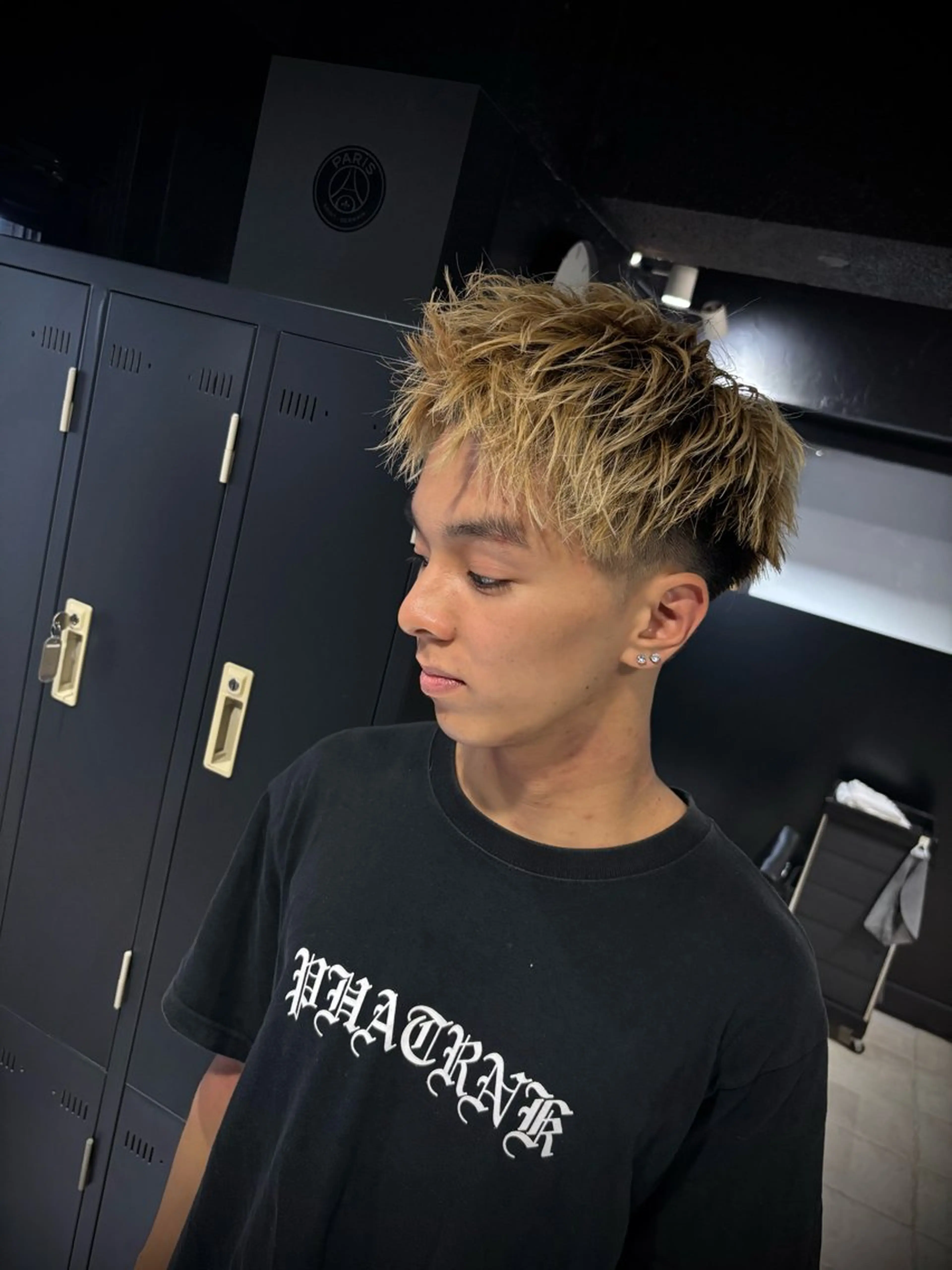 ショート メンズ カット ヘッドスパ ヘアセット メンズパーマ/難波/ 心斎橋　室園亮佑のヘアスタイル