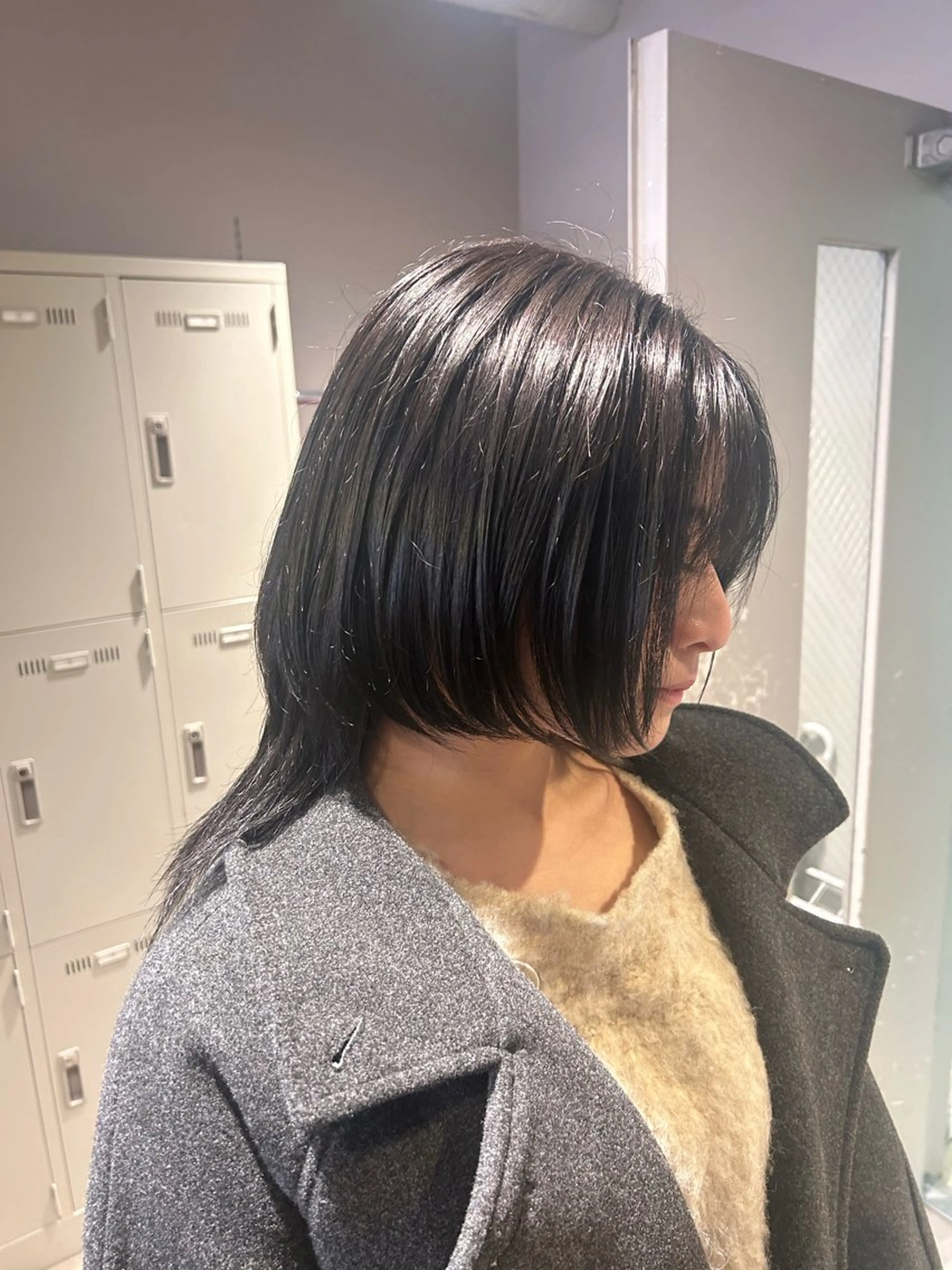 ロング カラー パーマ ヘアアレンジ メンズ キッズ ブリーチなしカラー/ ブラウン/レイヤーのヘアスタイル