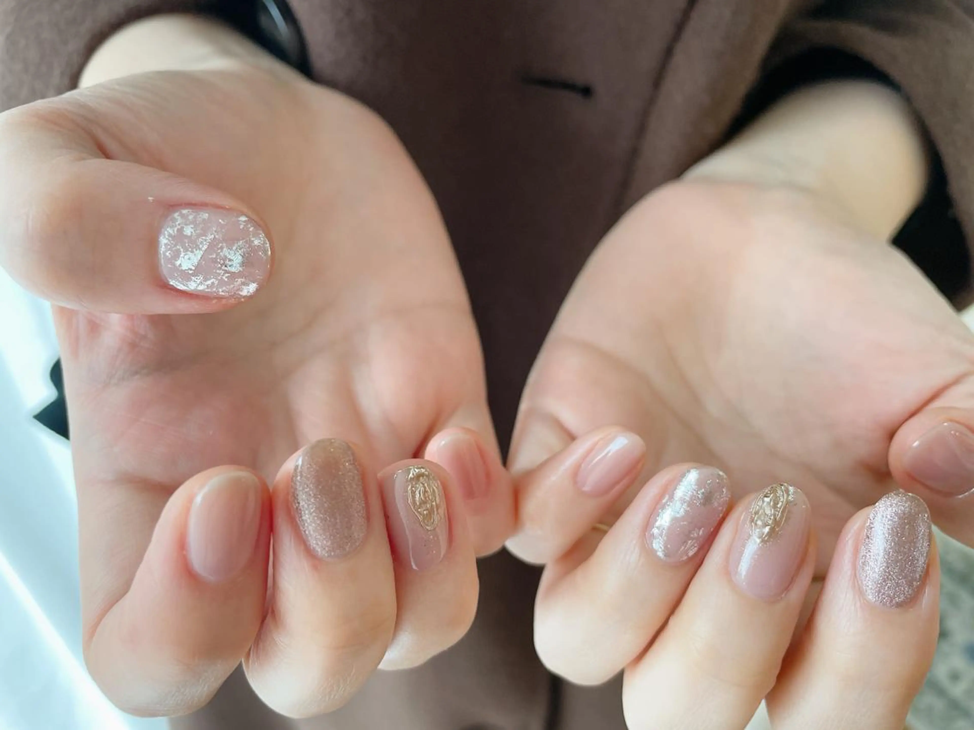 ネイル フットネイル ジェルネイル 韓国ネイル マグネットネイル ミラーネイル Mogu nail 二子玉川のネイルデザイン