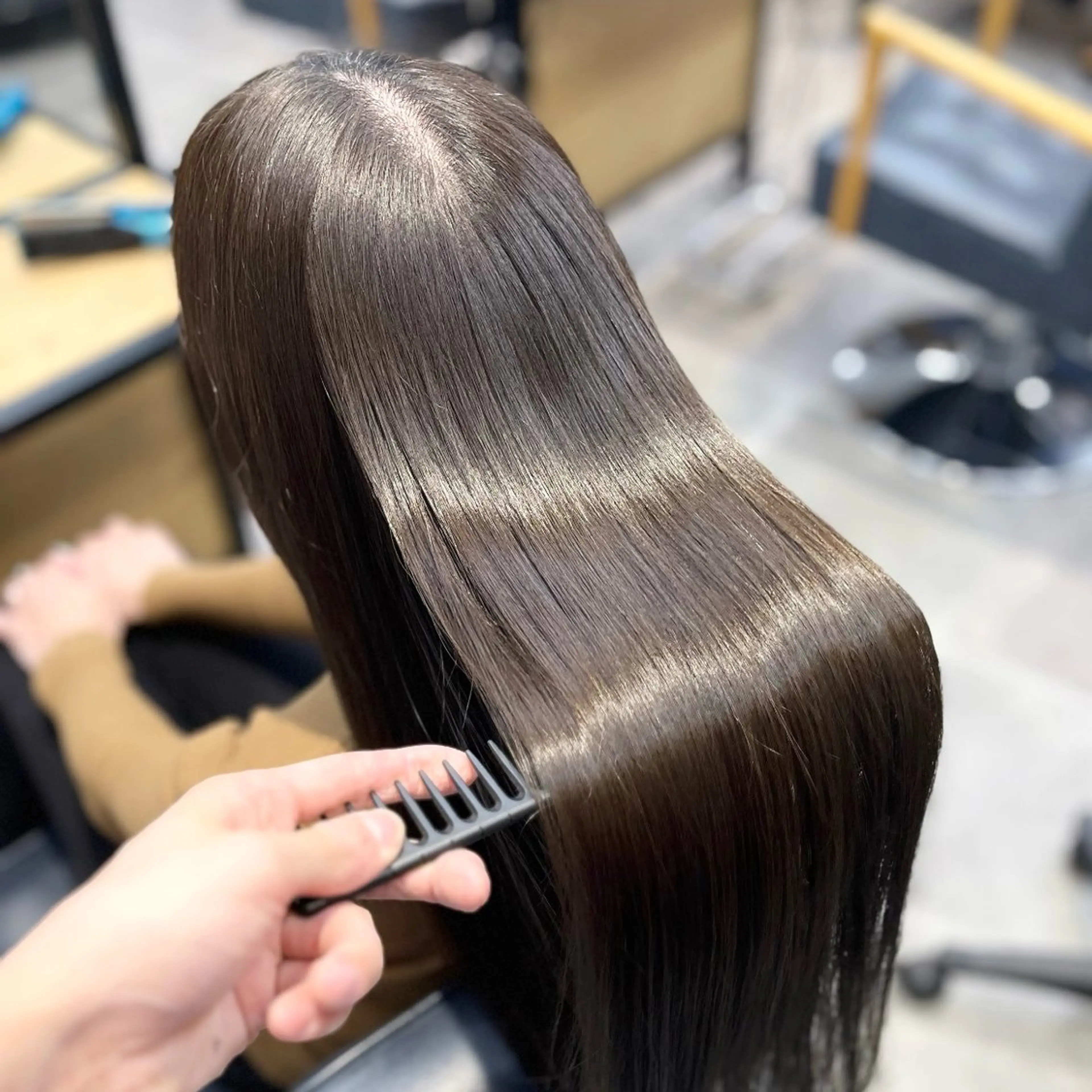 ロング カラー 髪質改善 トリートメント カット ヘアカラー トリートメント 髪質改善/ケアカラー /梅田✨ RIKUのヘアスタイル