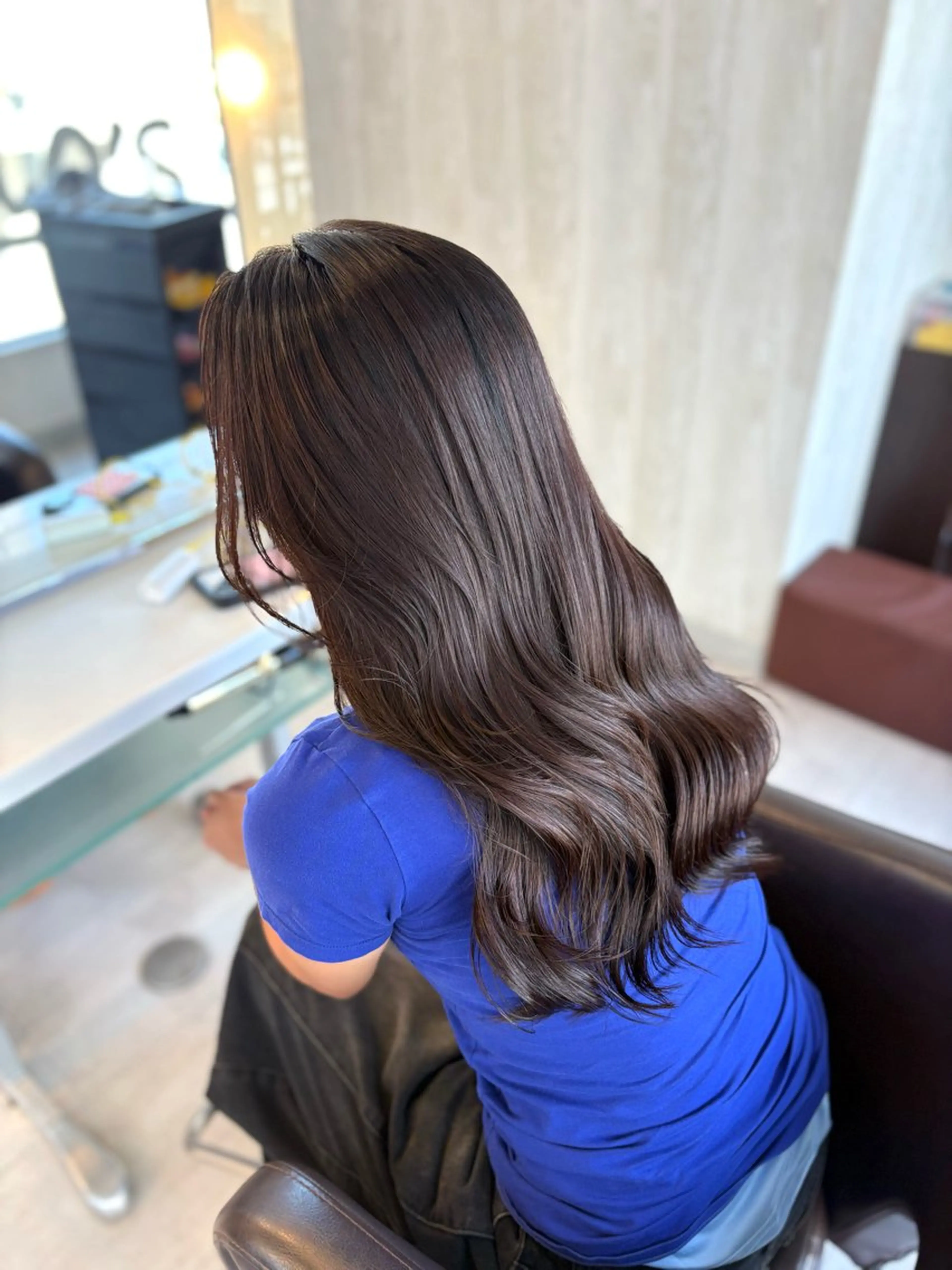 ロング カット ヘアカラー トリートメント 🇺🇸ハイライト 🌵satsukiのヘアスタイル