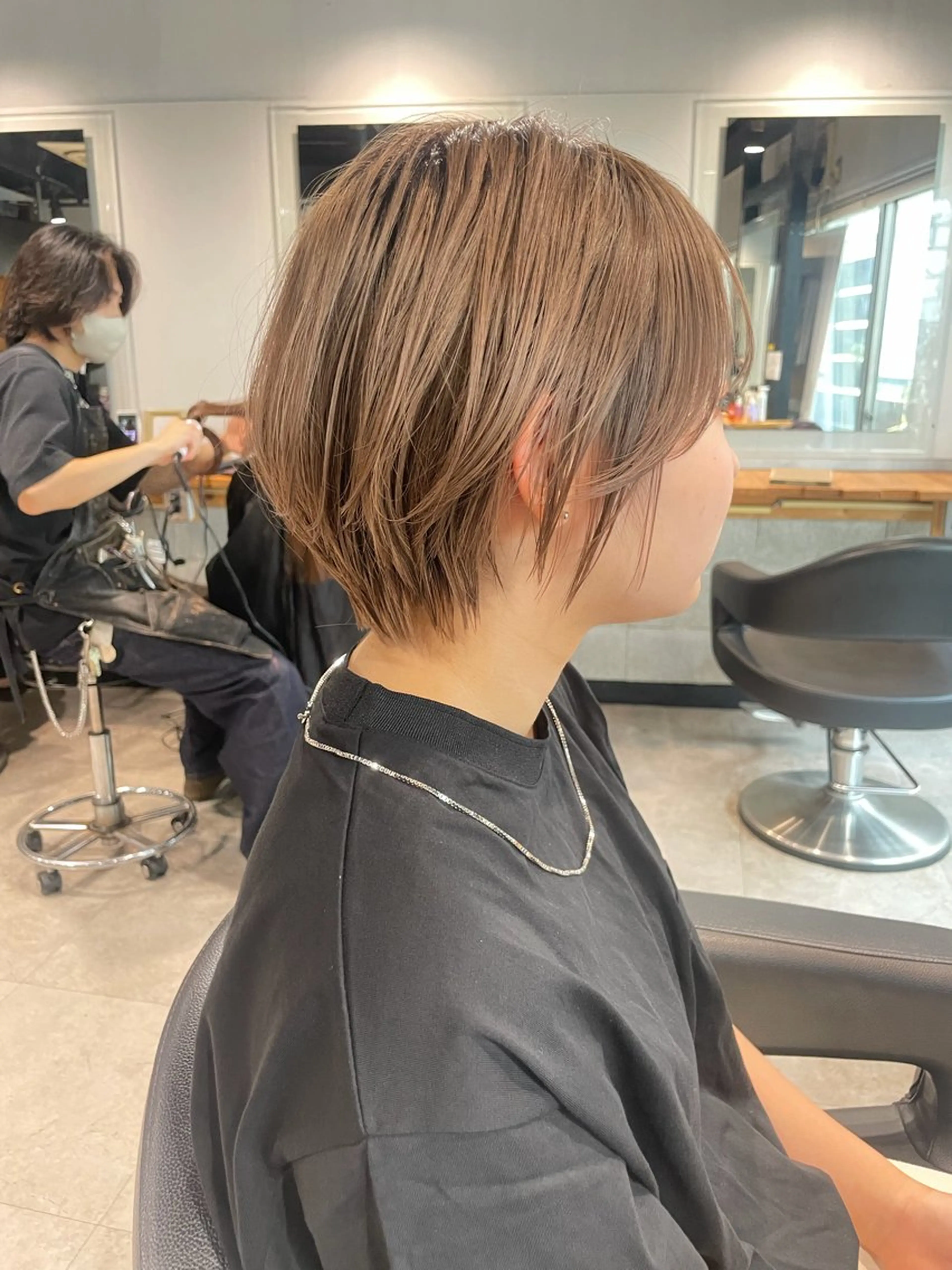ショート カラー ヘアカラー トリートメント ヘッドスパ ヘアセット 🦋ハイトーンボブ ショート🦋トシキのヘアスタイル