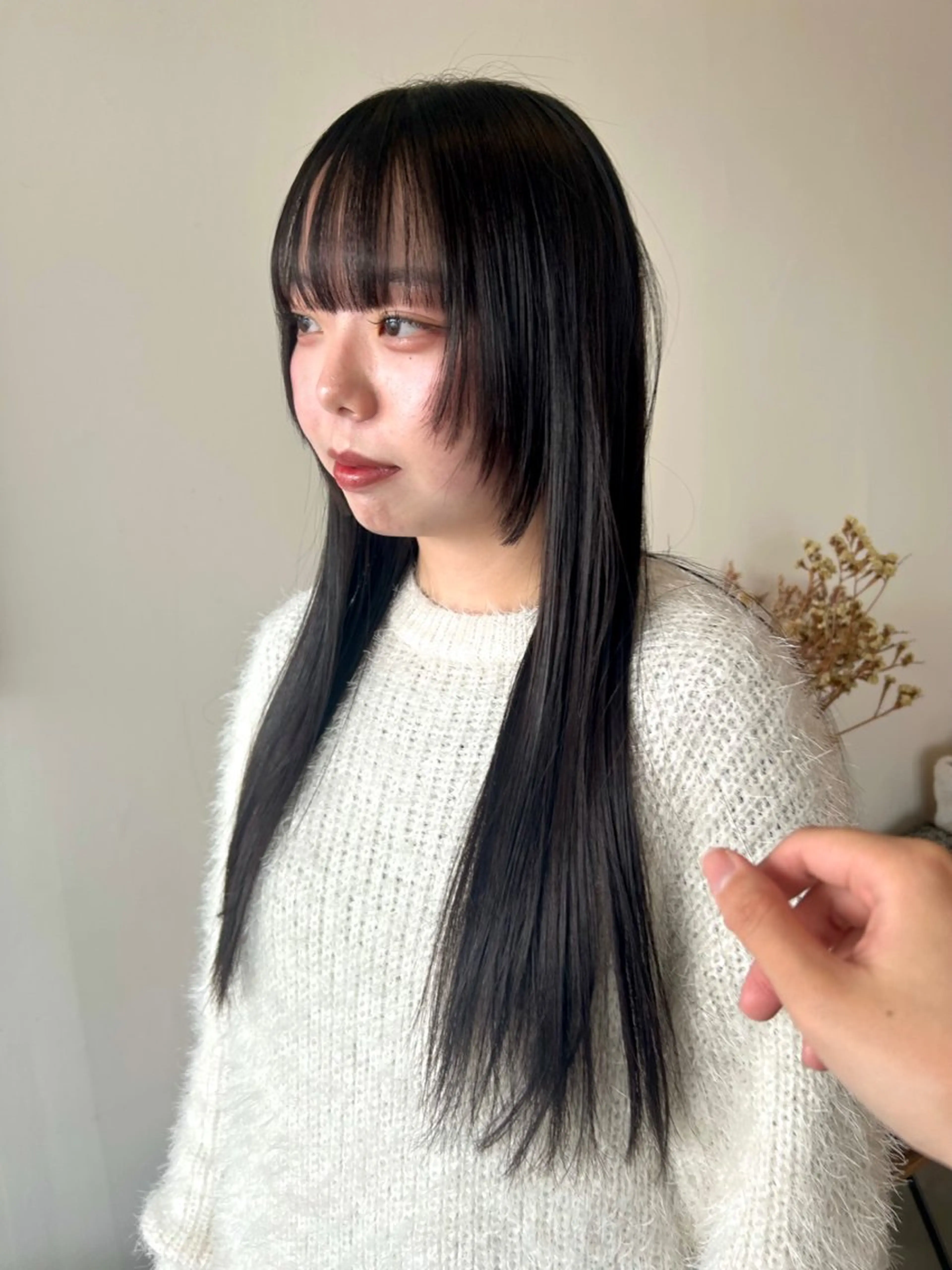 ロング デザインカット トリートメント 酸熱トリートメント plus HAIR いずみのヘアスタイル