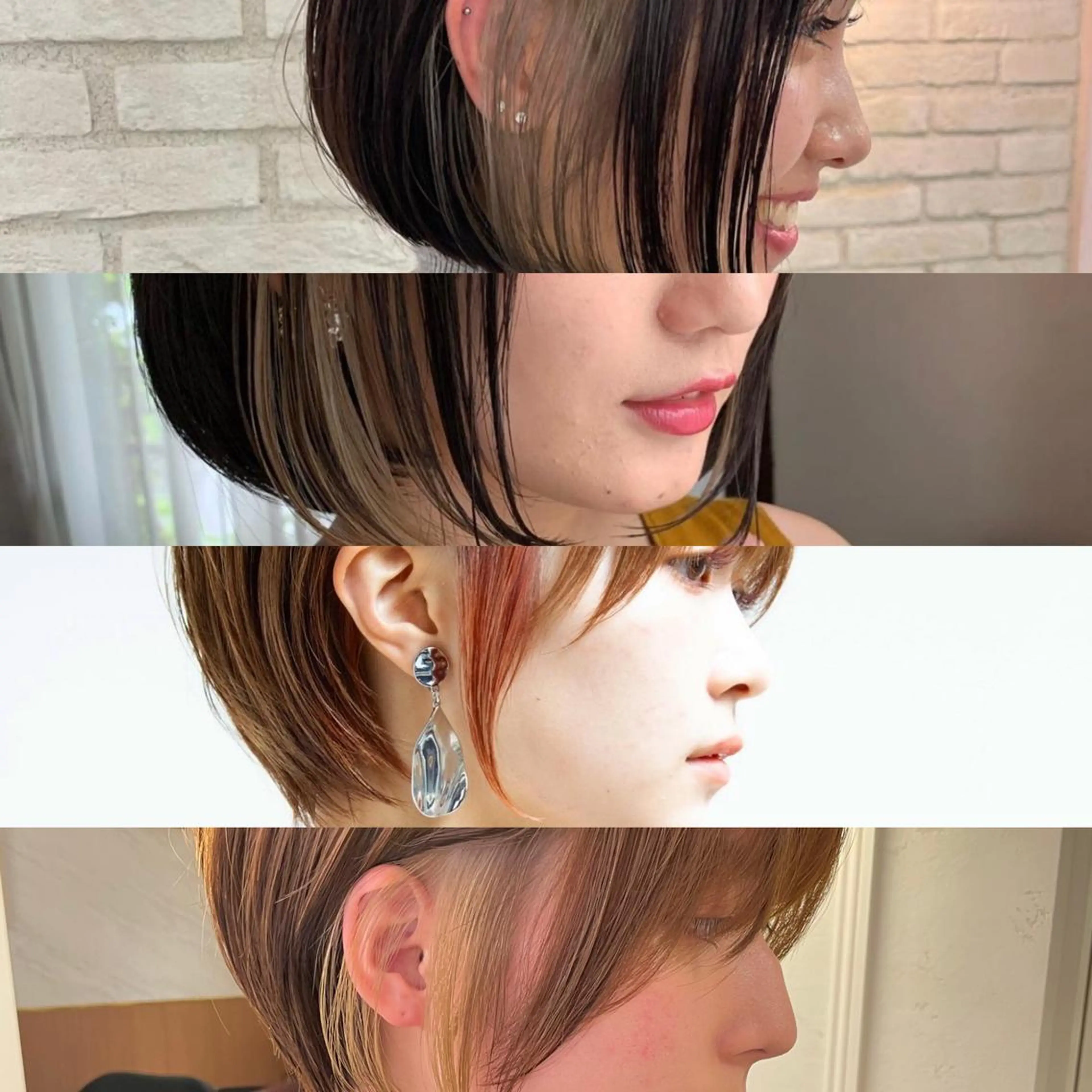 カラー 縮毛/ショート/ ボブ/レイヤー/小原のヘアスタイル