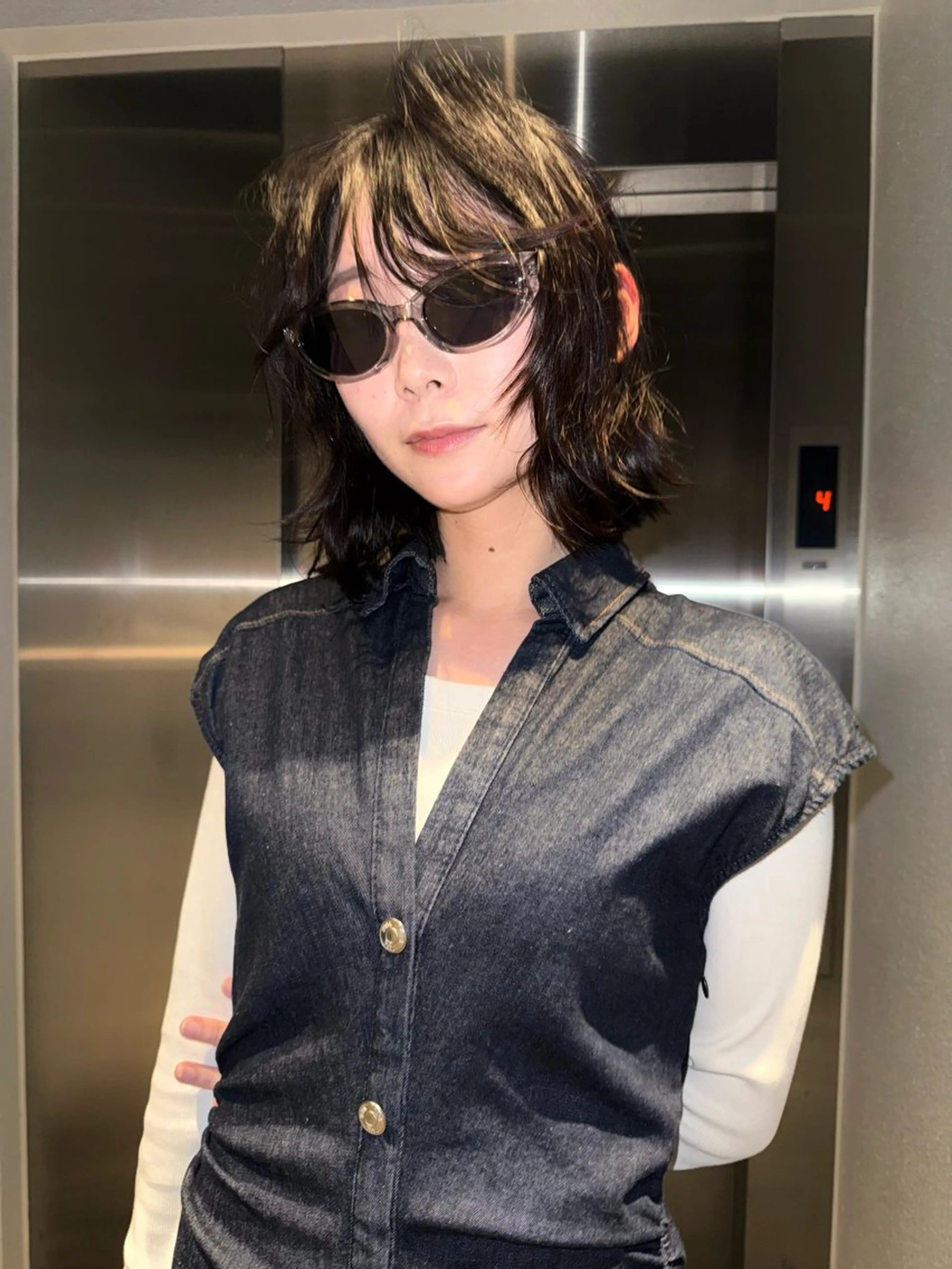 ミディアム レイヤー/ボブ/ パーマ/Riku🪐のヘアスタイル