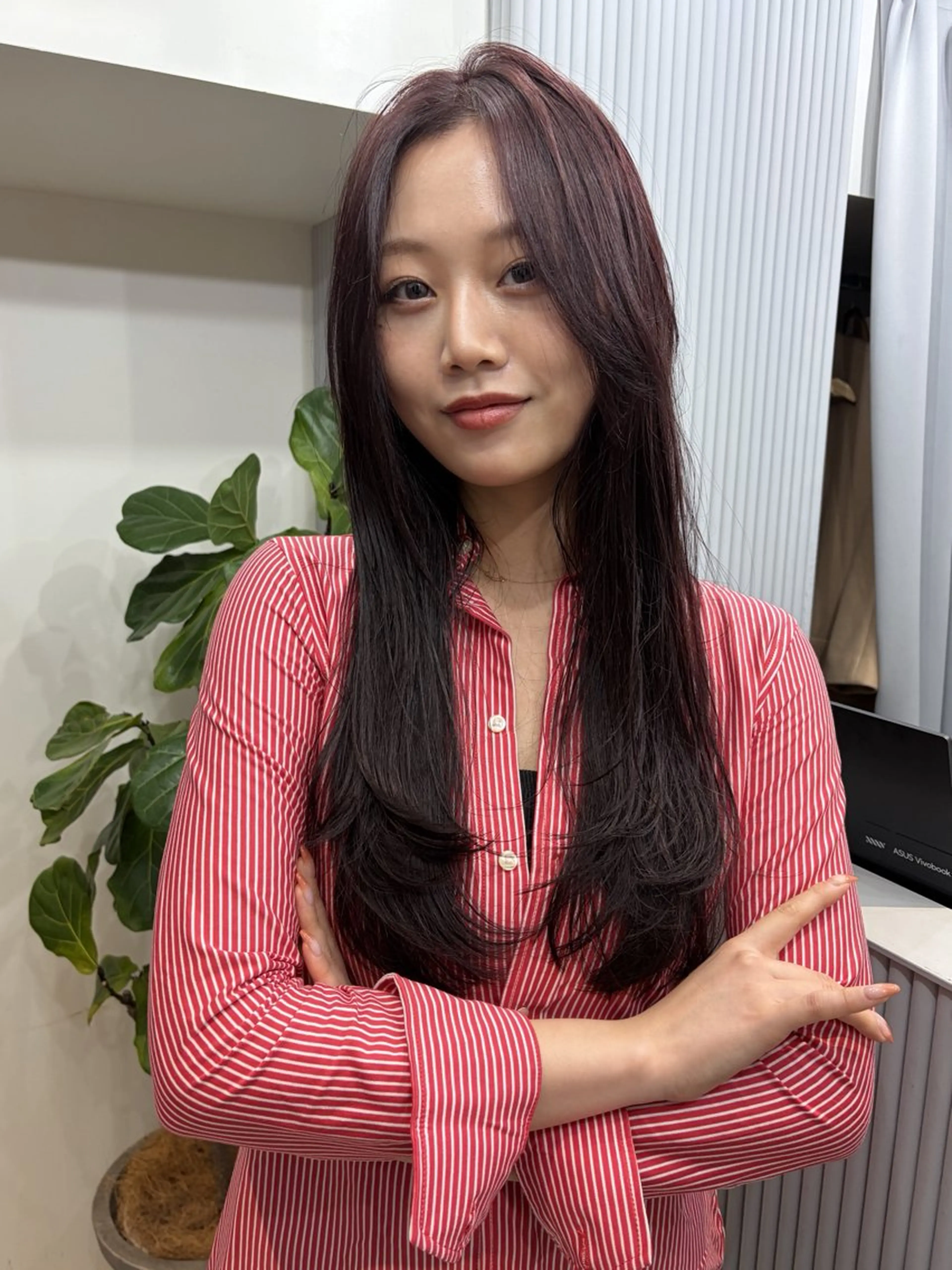 【ご新規様限定】≪ロング料金なし≫似合わせカット＋透明感カラー+Aujuaクイックトリートメント(前処理TR付)の写真