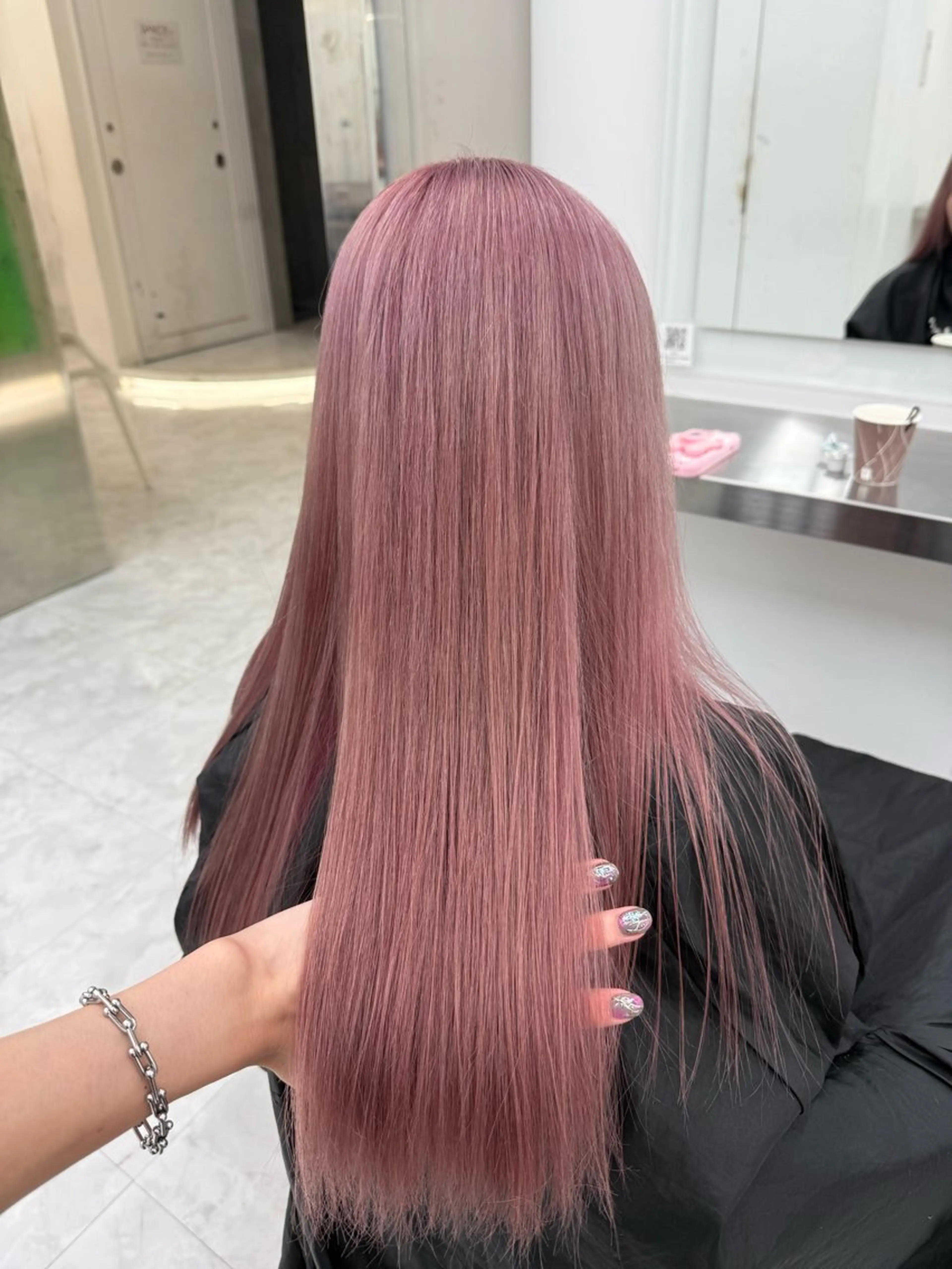 カラー 透ける透明感カラー 🤍anju🎀のヘアスタイル