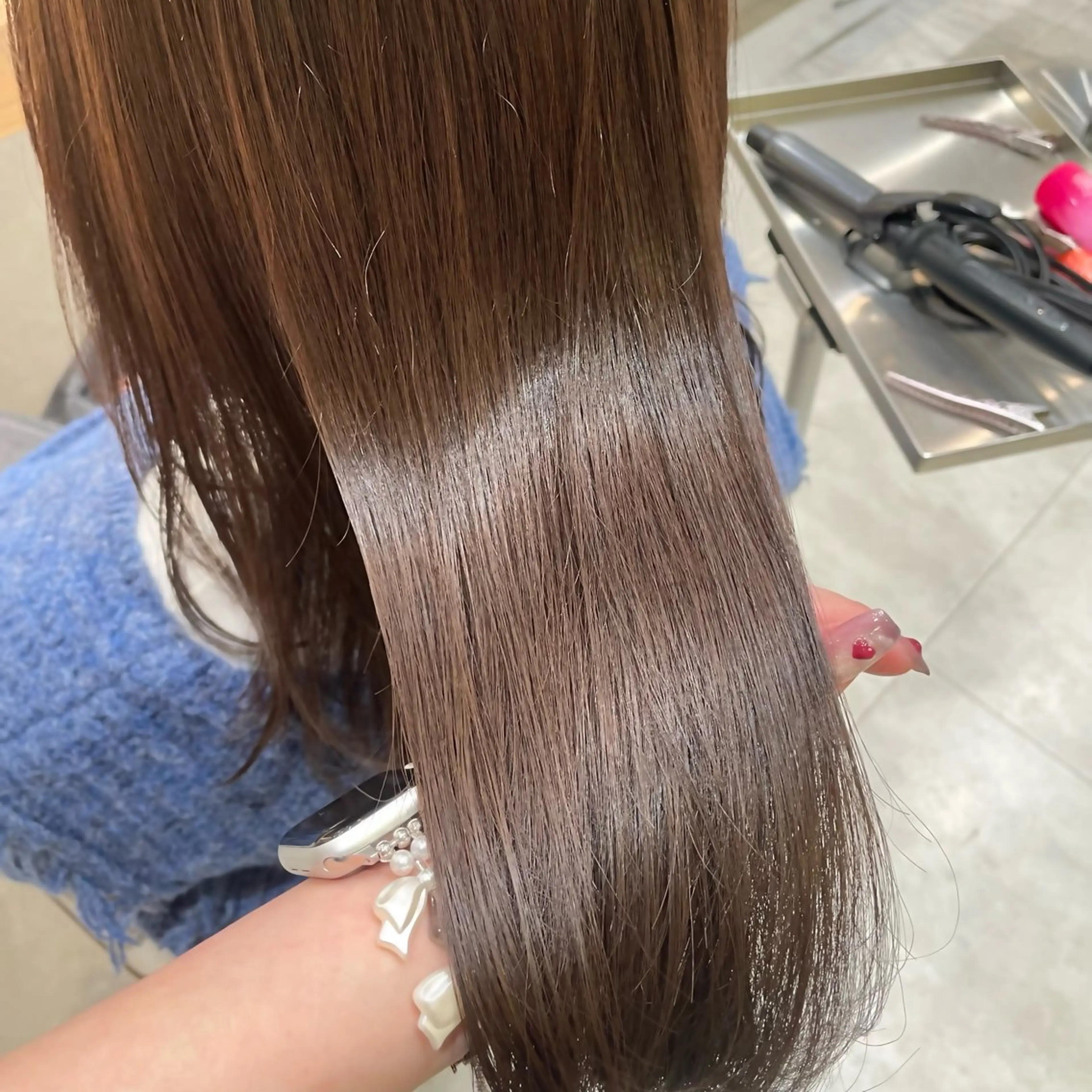 ミディアム ヘアカラー トリートメント ヘッドスパ 津田和希 /透明感カラーのヘアスタイル