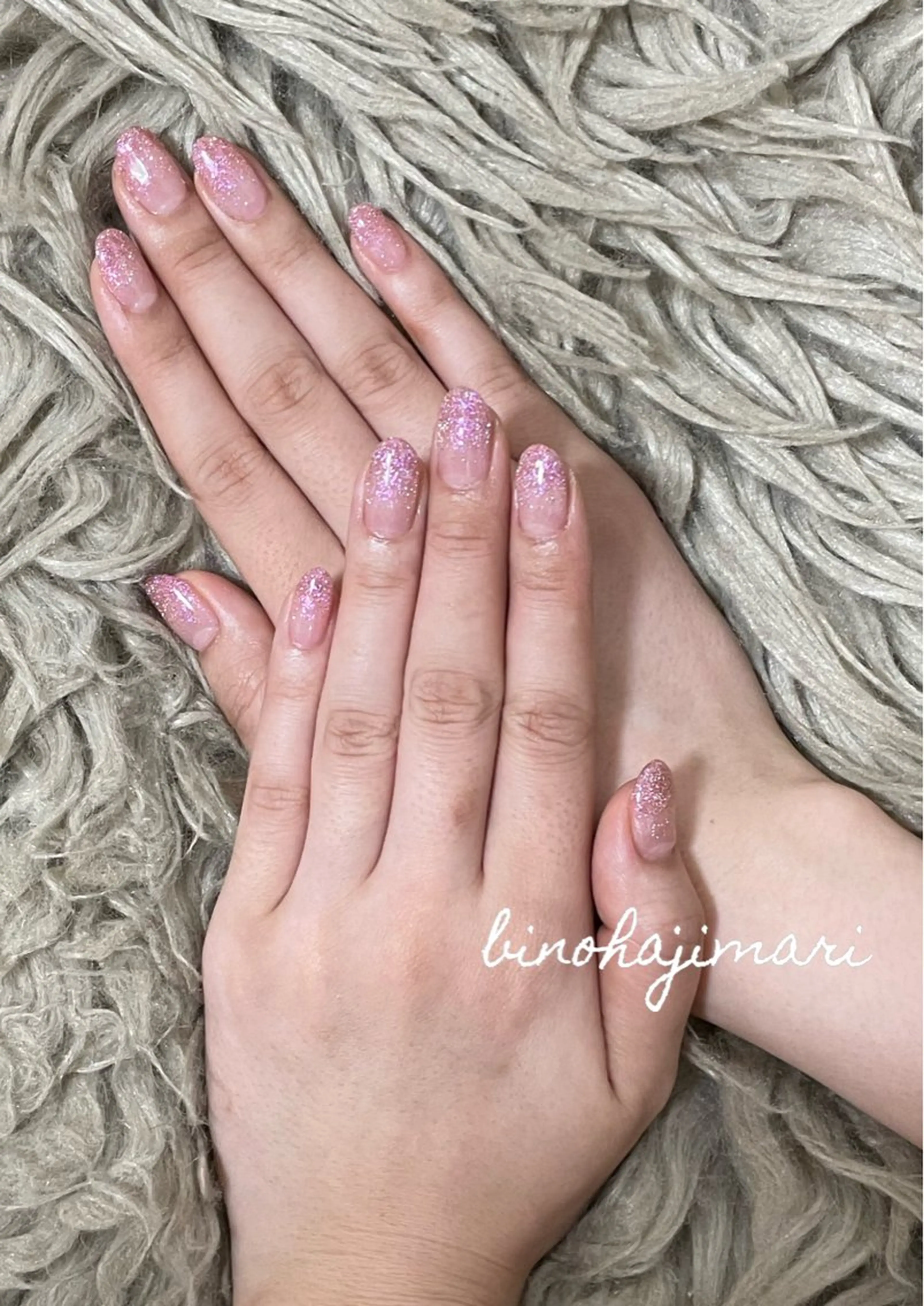 ネイル アートネイル フラッシュネイル グラデーション ラメ(グリッター) スクエアネイル ハンドネイル ハンドケア ♡Bivi♡自爪に 優しいネイルサロンのネイルデザイン