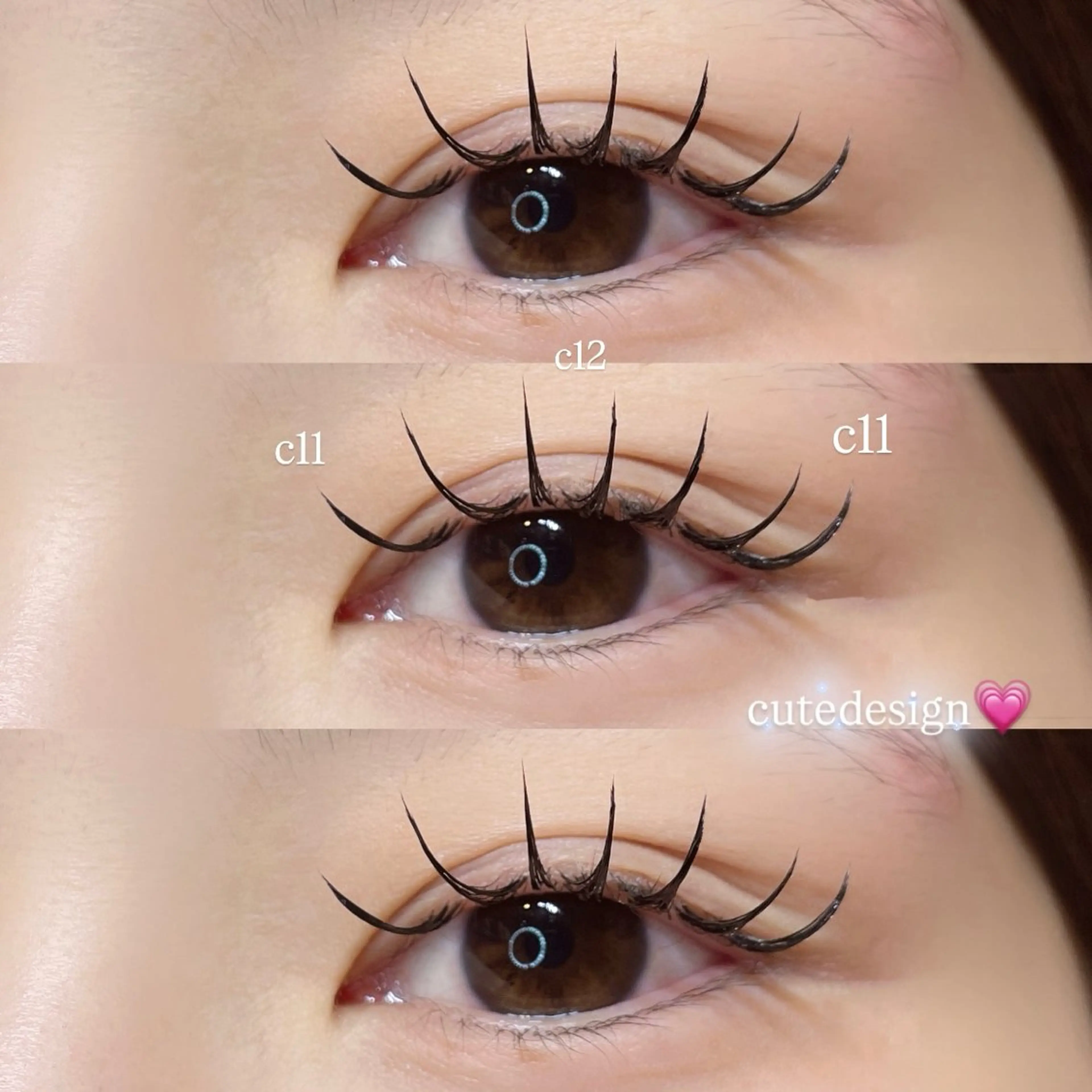 マツエク・マツパ マツエク Mell Yuuna ♡パリエク /束感のマツエク・マツパデザイン