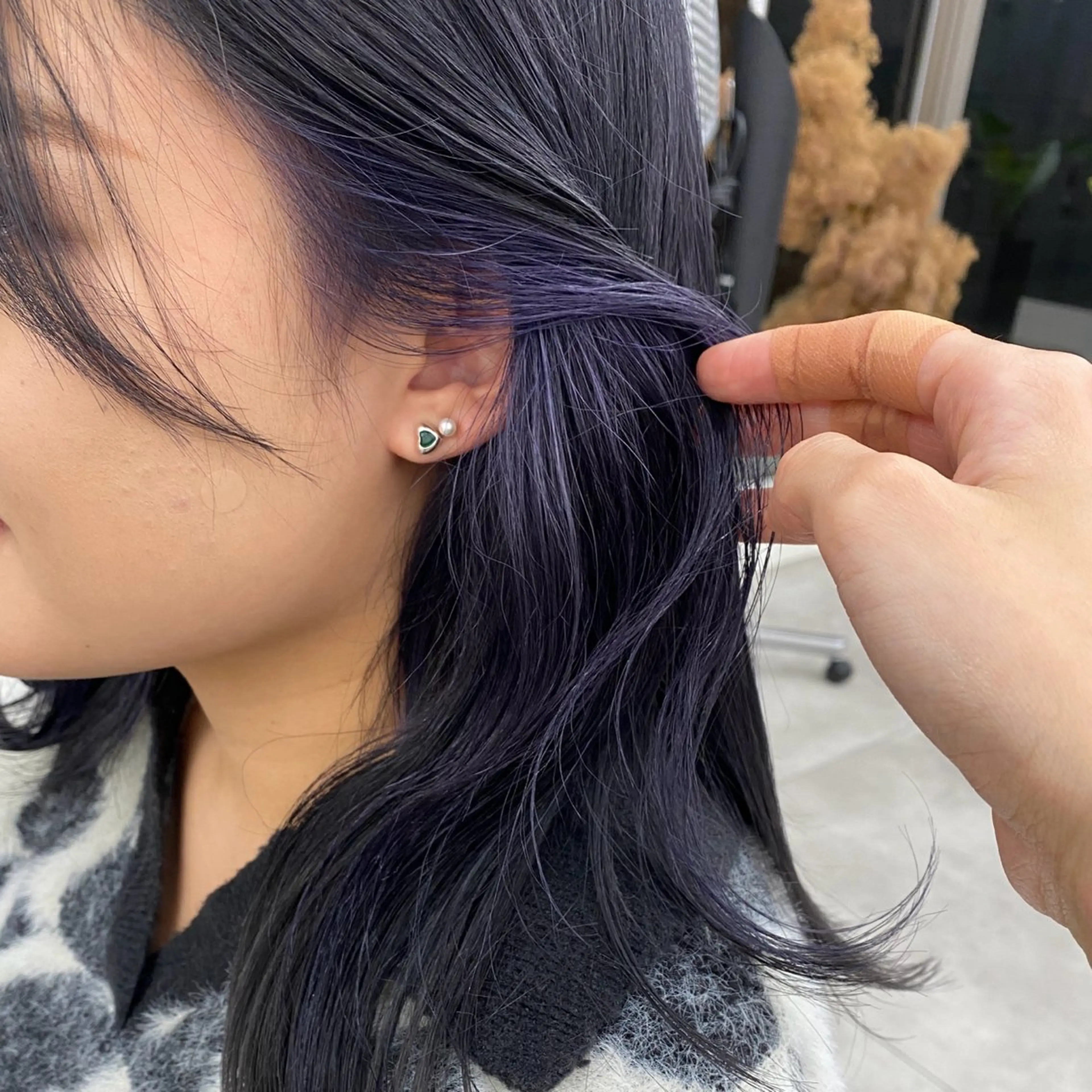 セミロング カラー hair&beauty RENO直江店所属・大友 千春のヘアスタイル