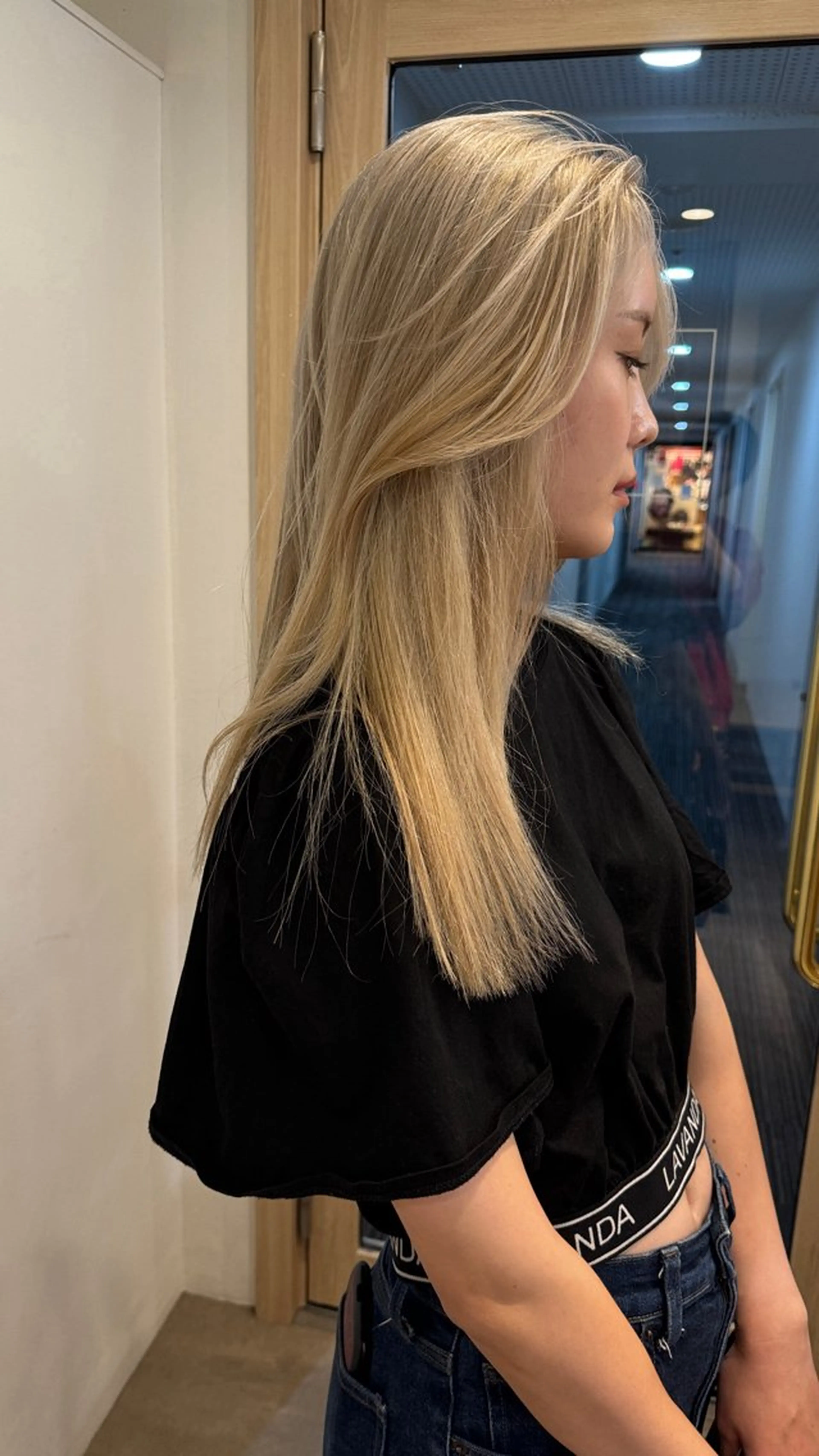 ロング カラー レイヤーカット ボブパーマNo.1のヘアスタイル