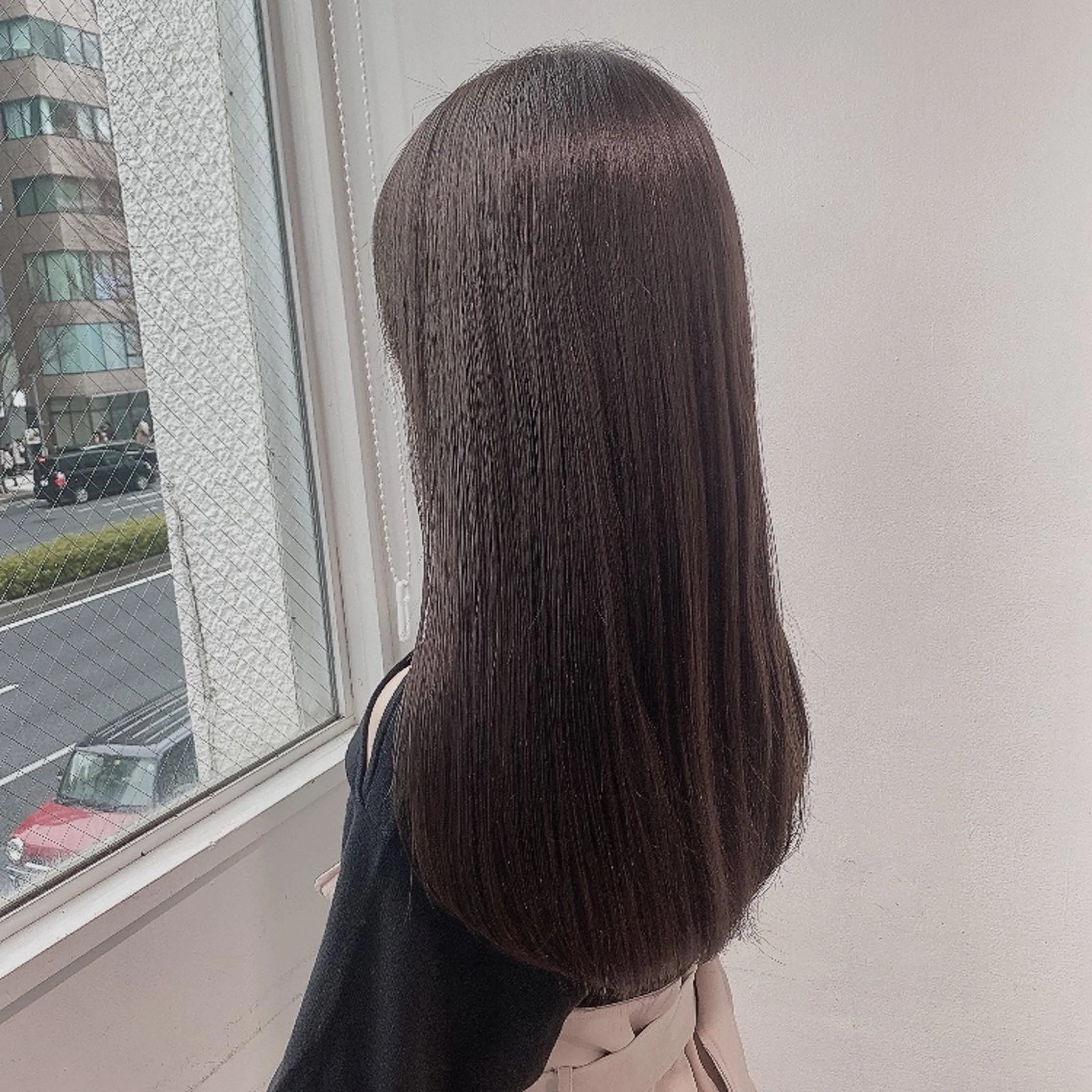 ロング カラー ヘアカラー トリートメント 𓏸レイヤー髪質改善 透けカラーカノン🫧のヘアスタイル