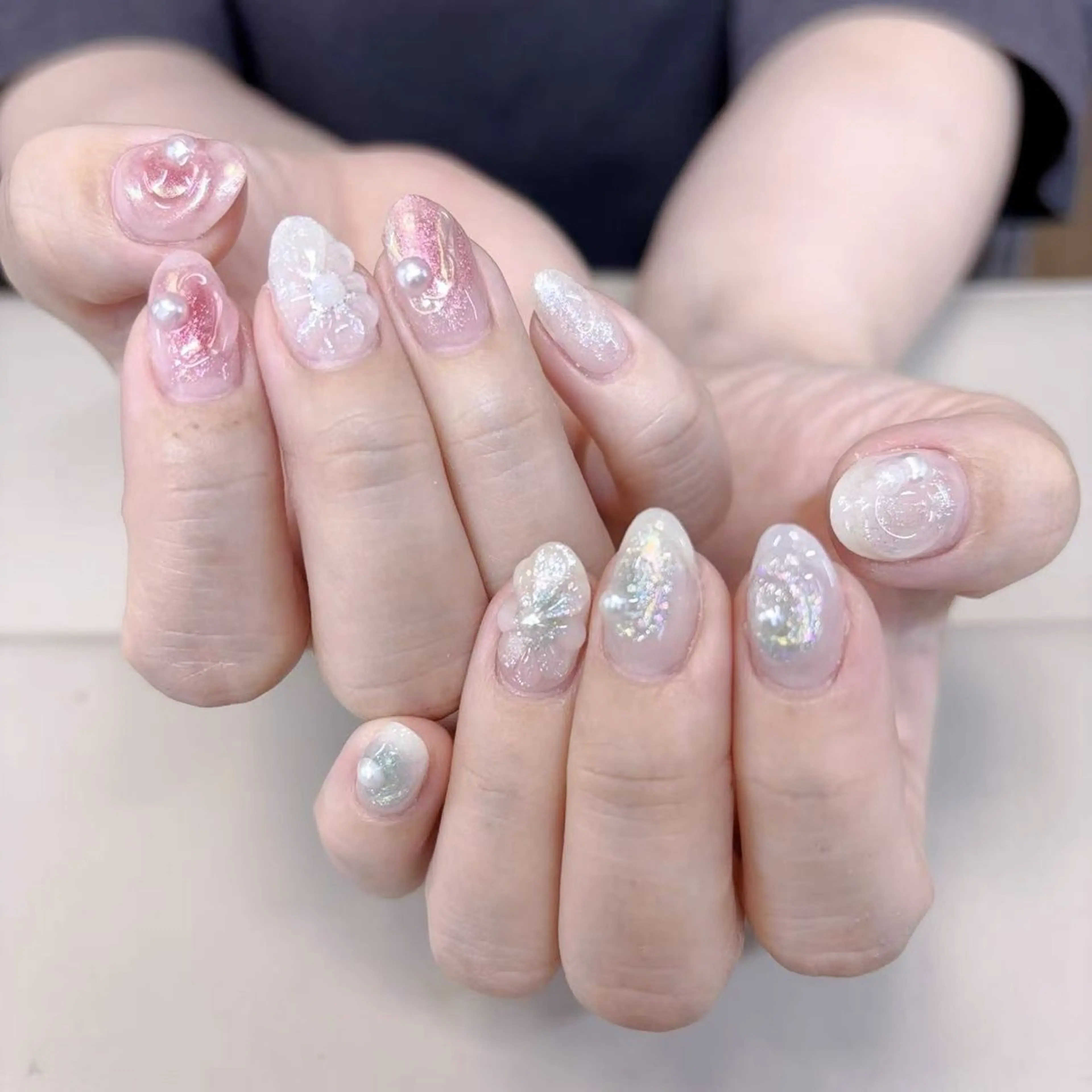 ネイル アニマル柄 べっ甲ネイル ブラウン ジェルネイル ハロウィン co coのネイルデザイン