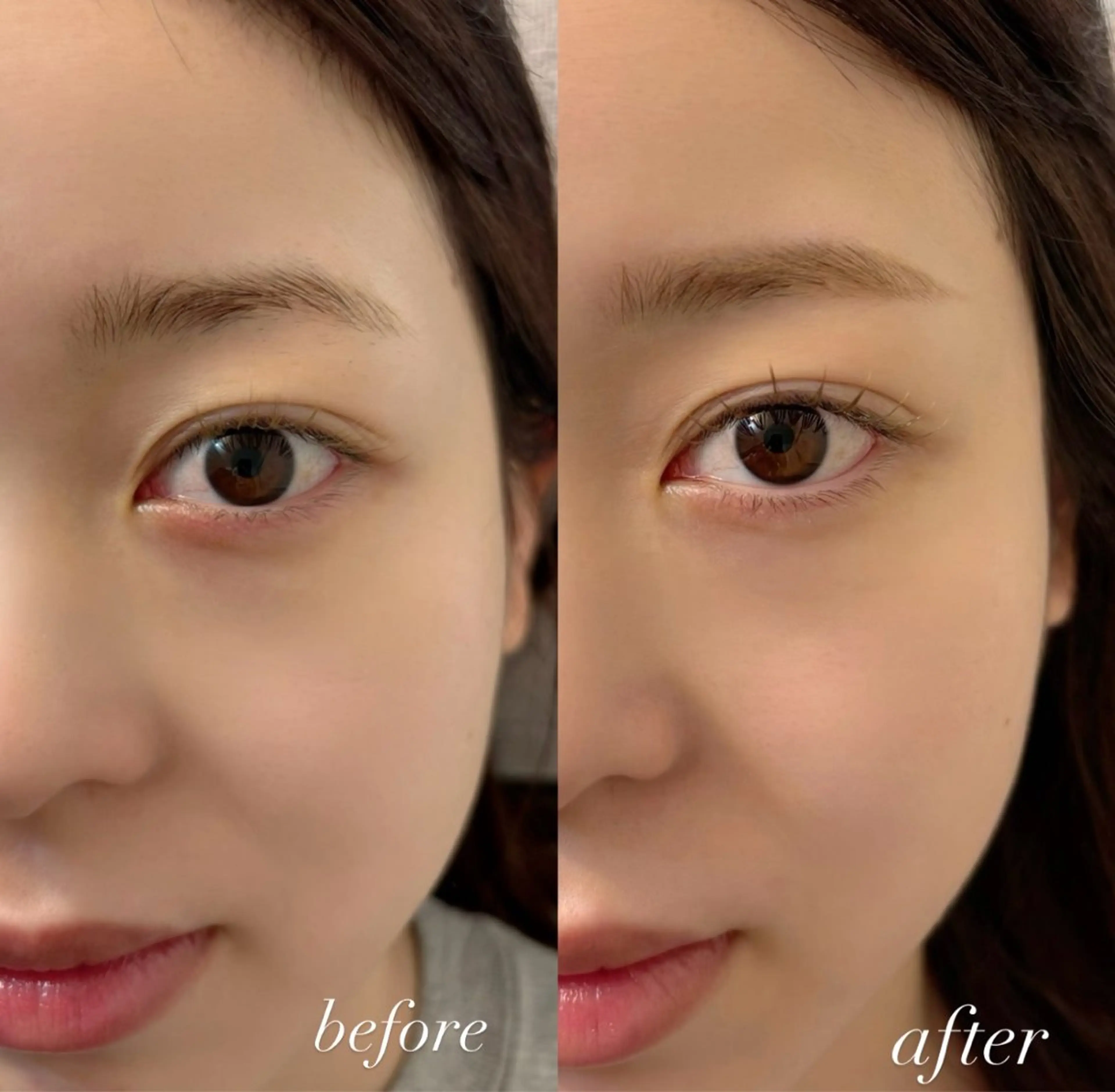 マツエク・マツパ 束感まつ毛 カラーマツエク フラットラッシュ 韓国風マツエク ナチュラル 天王寺シャルモン misakiのマツエク・マツパデザイン