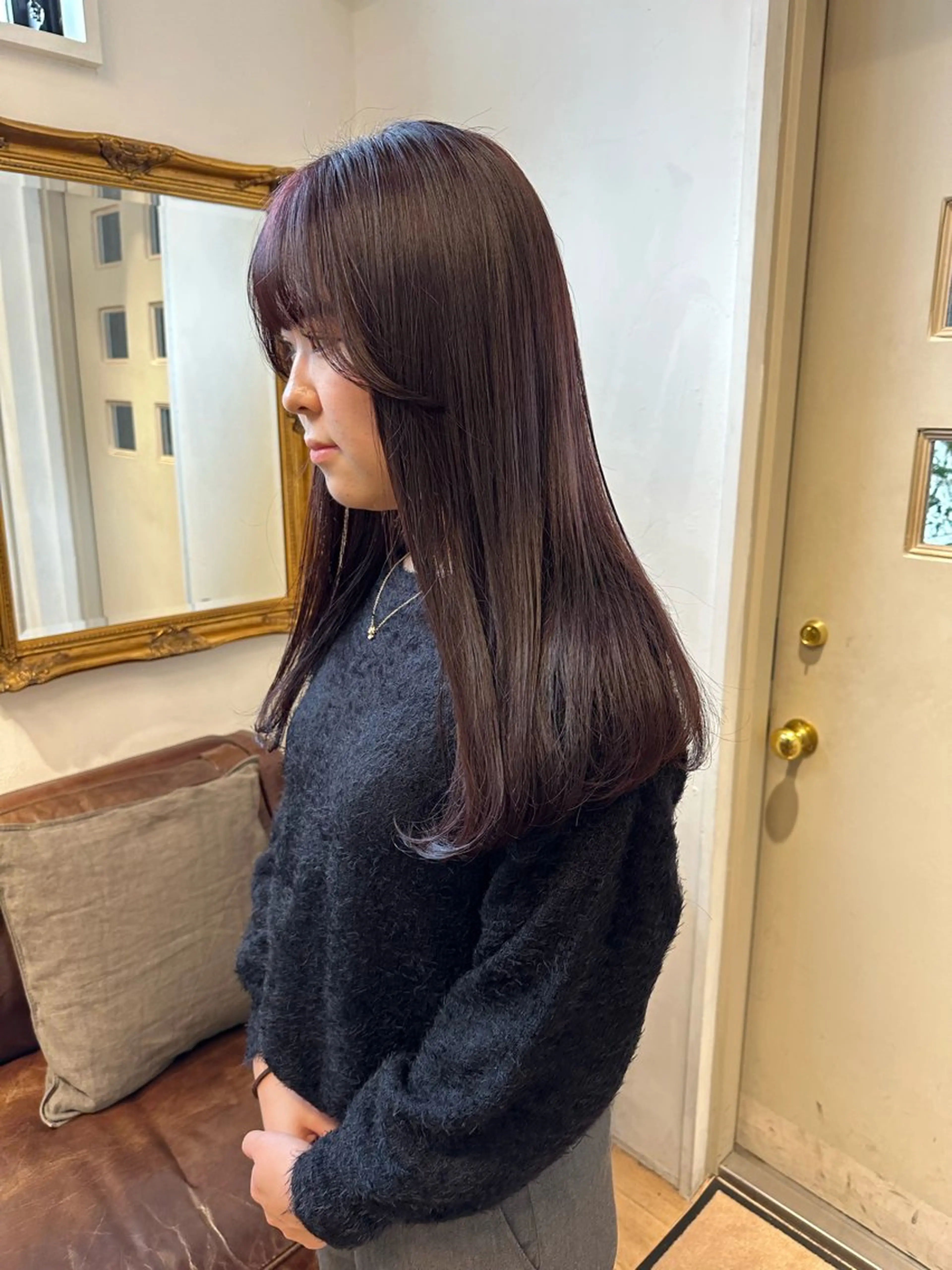 ロング カラー ブリーチ ハイトーンカラー ラベンダーカラー ブリーチなしカラー ボブ ヘアカラー トリートメント REINA☁️透明感 カラー/ぷつっと♡のヘアスタイル