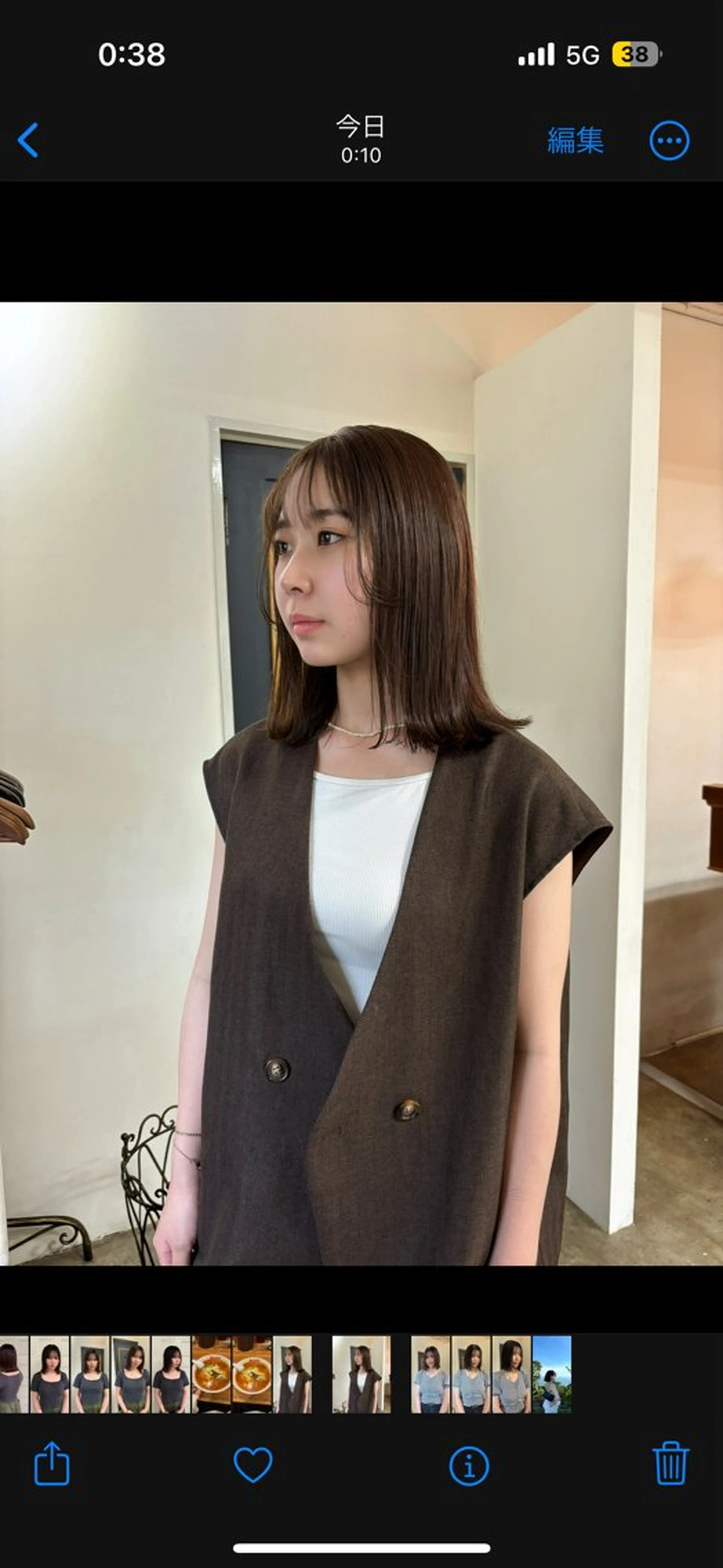 ミディアム カラー カット トリートメント ボブ&透明感カラー ♡TOMOEのヘアスタイル