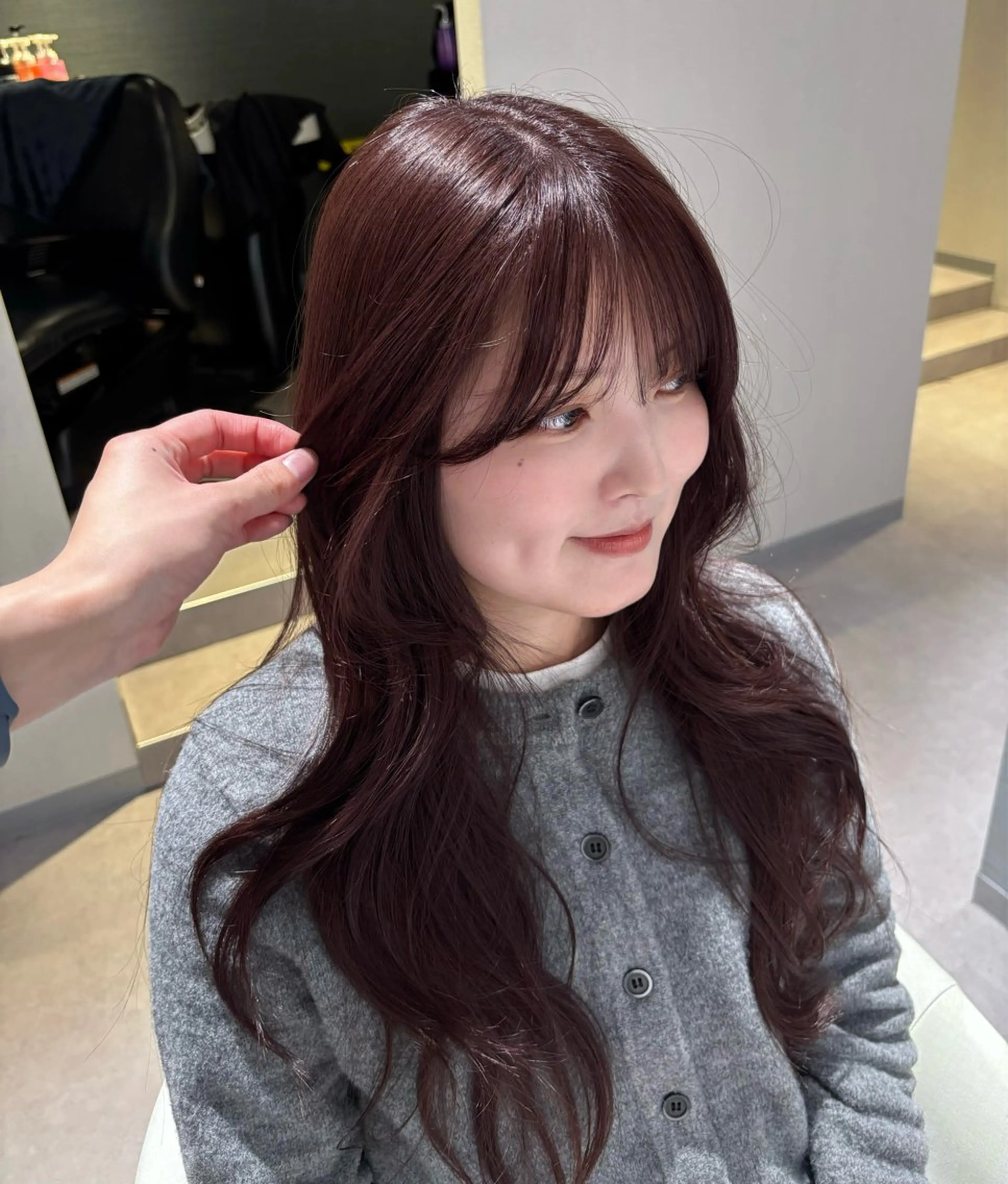 ロング ピンクブラウン ヘアカラー 🌸SAORI /透明感カラー🌸のヘアスタイル