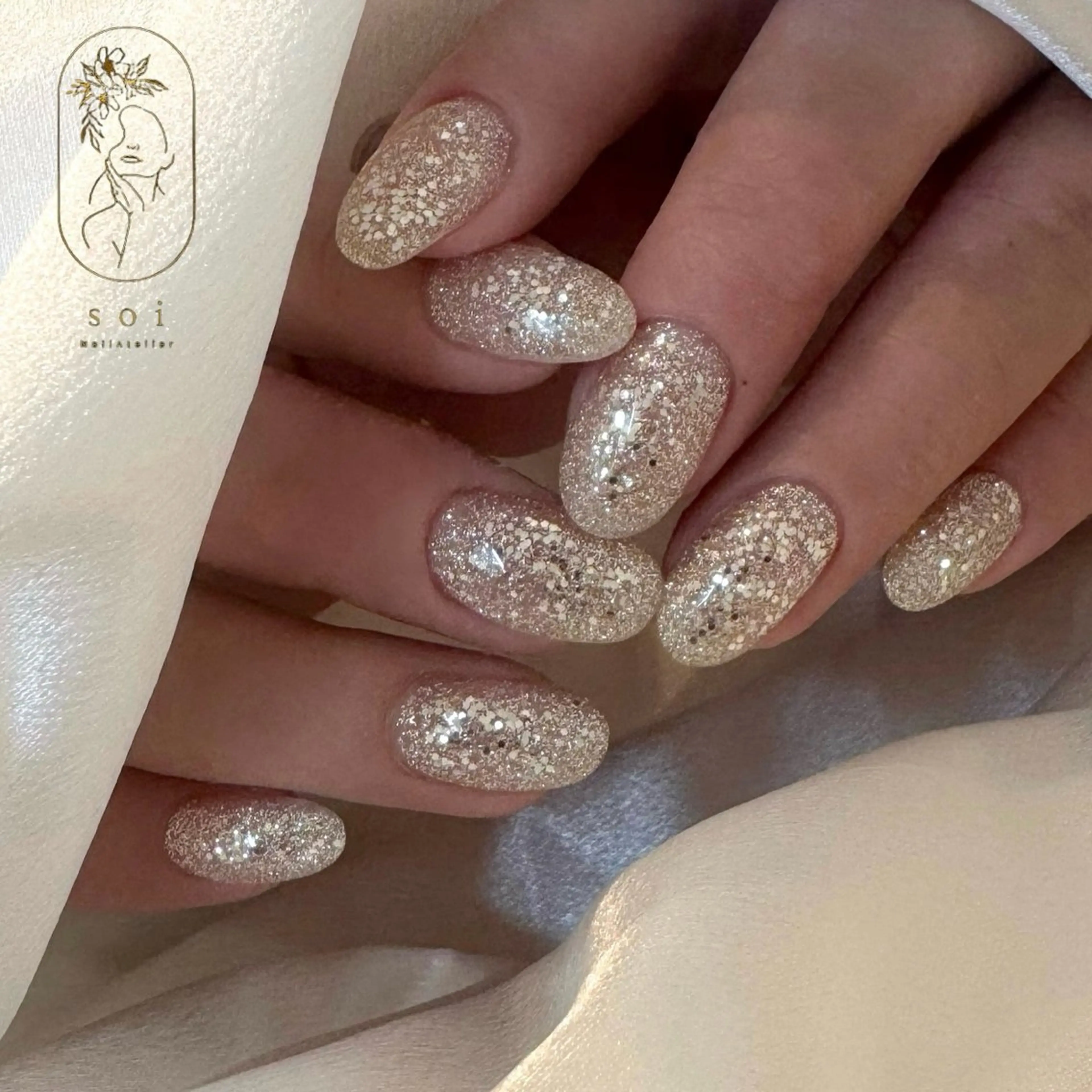 ラメワンカラー / ラメグラの写真