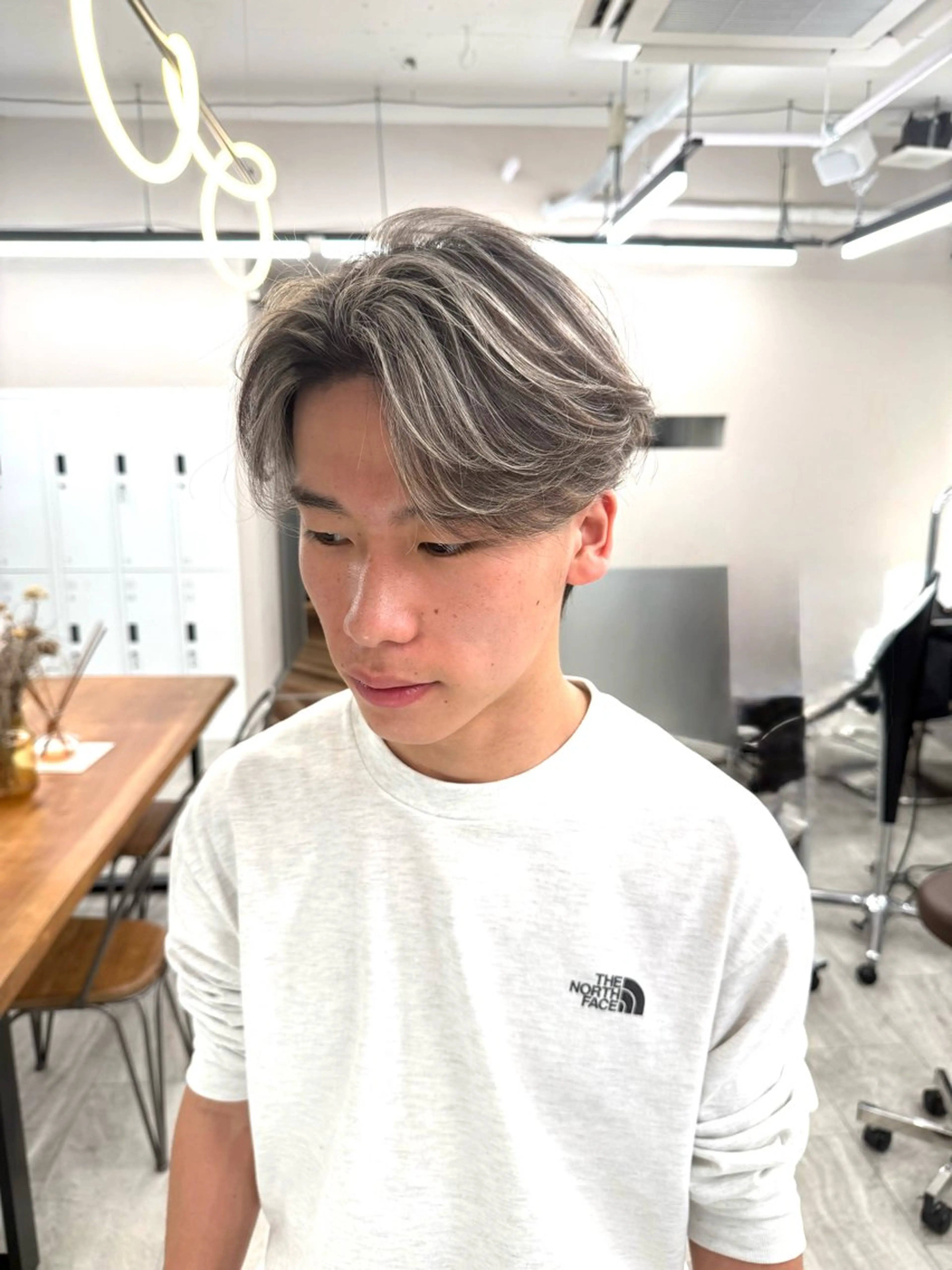 ショート カラー メンズ メンズハイライト／ 町田／パーマ／TOMのヘアスタイル