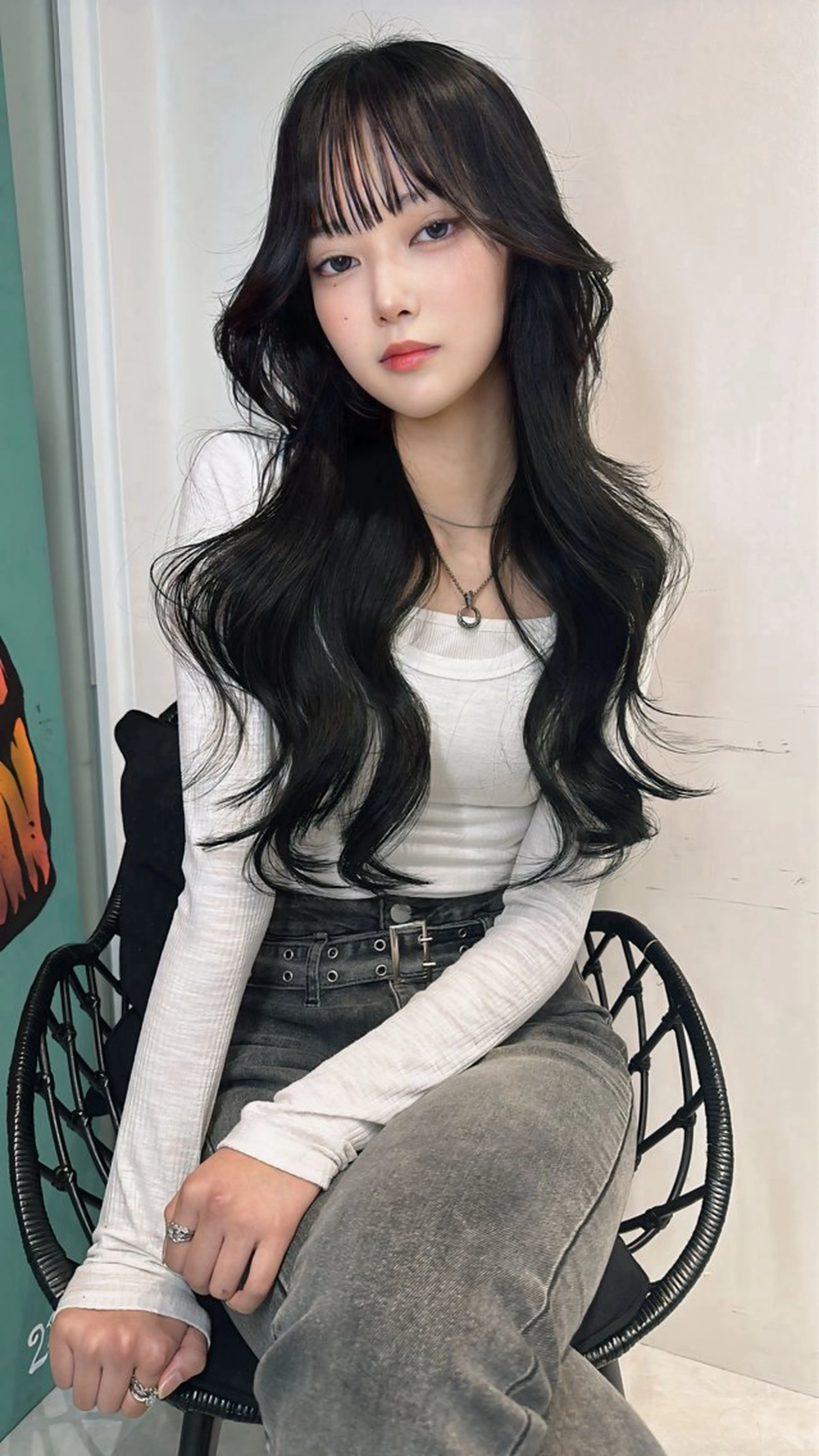 ロング 韓国風ヘア トリートメント 中韓🇨🇳🇰🇷 🤍TAKAHIROのヘアスタイル