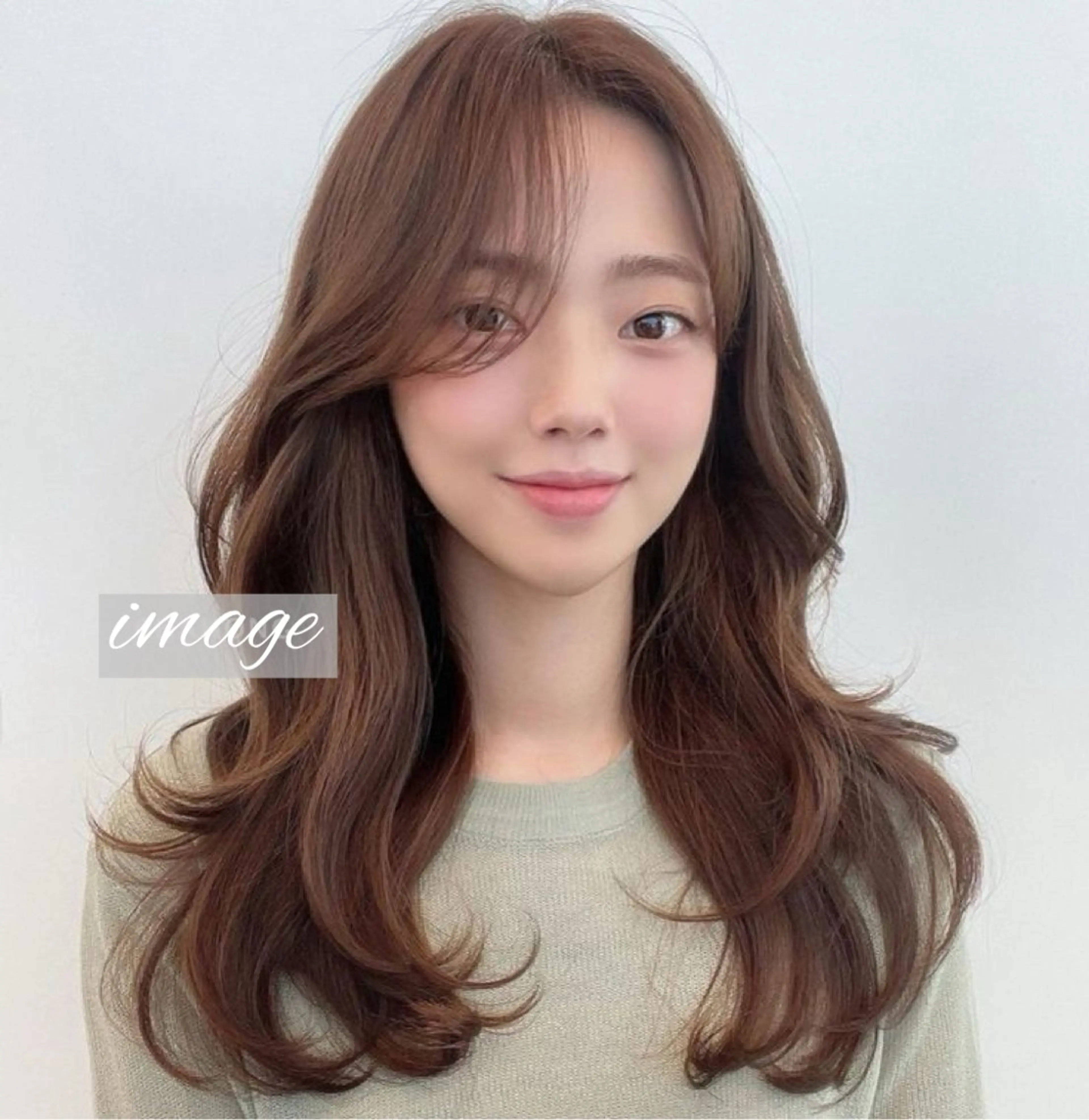 セミロング カット ヘアカラー トリートメント 髪質改善/shuki 韓国/代表取締役のヘアスタイル