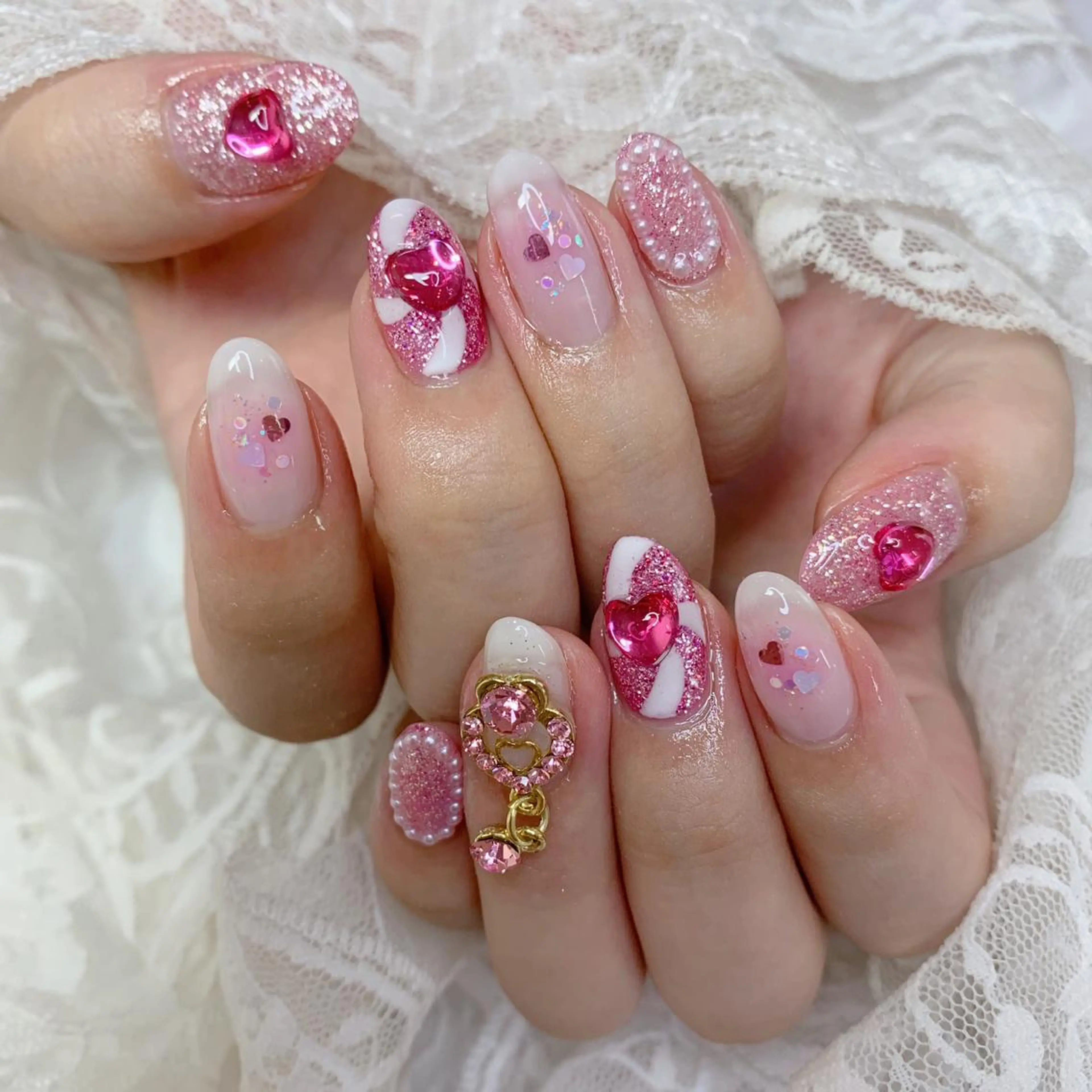 ネイル ハンドネイル La neige* yuki 🥯🍑のネイルデザイン