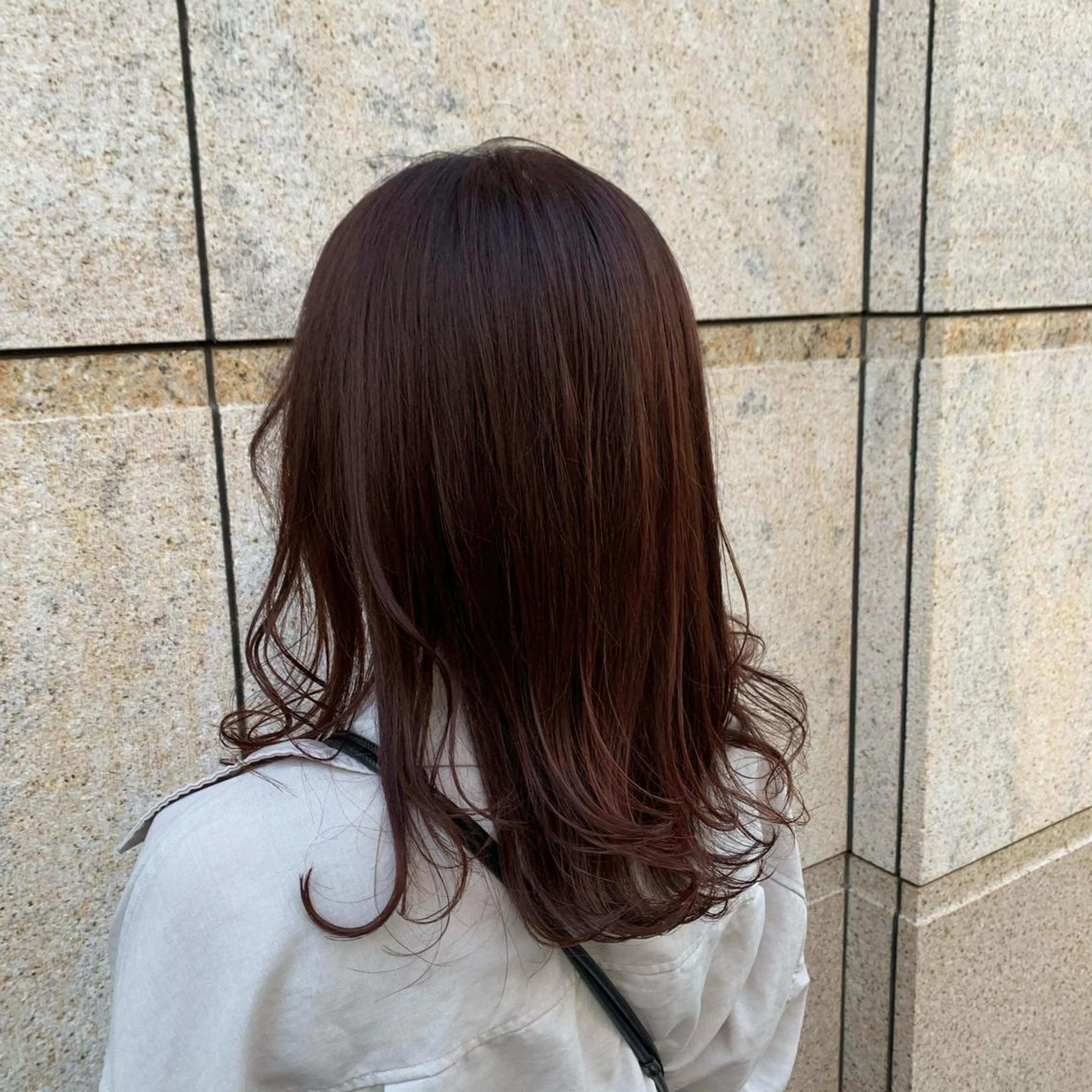 セミロング カラー まろやかカラー🤎 みなとまほのヘアスタイル