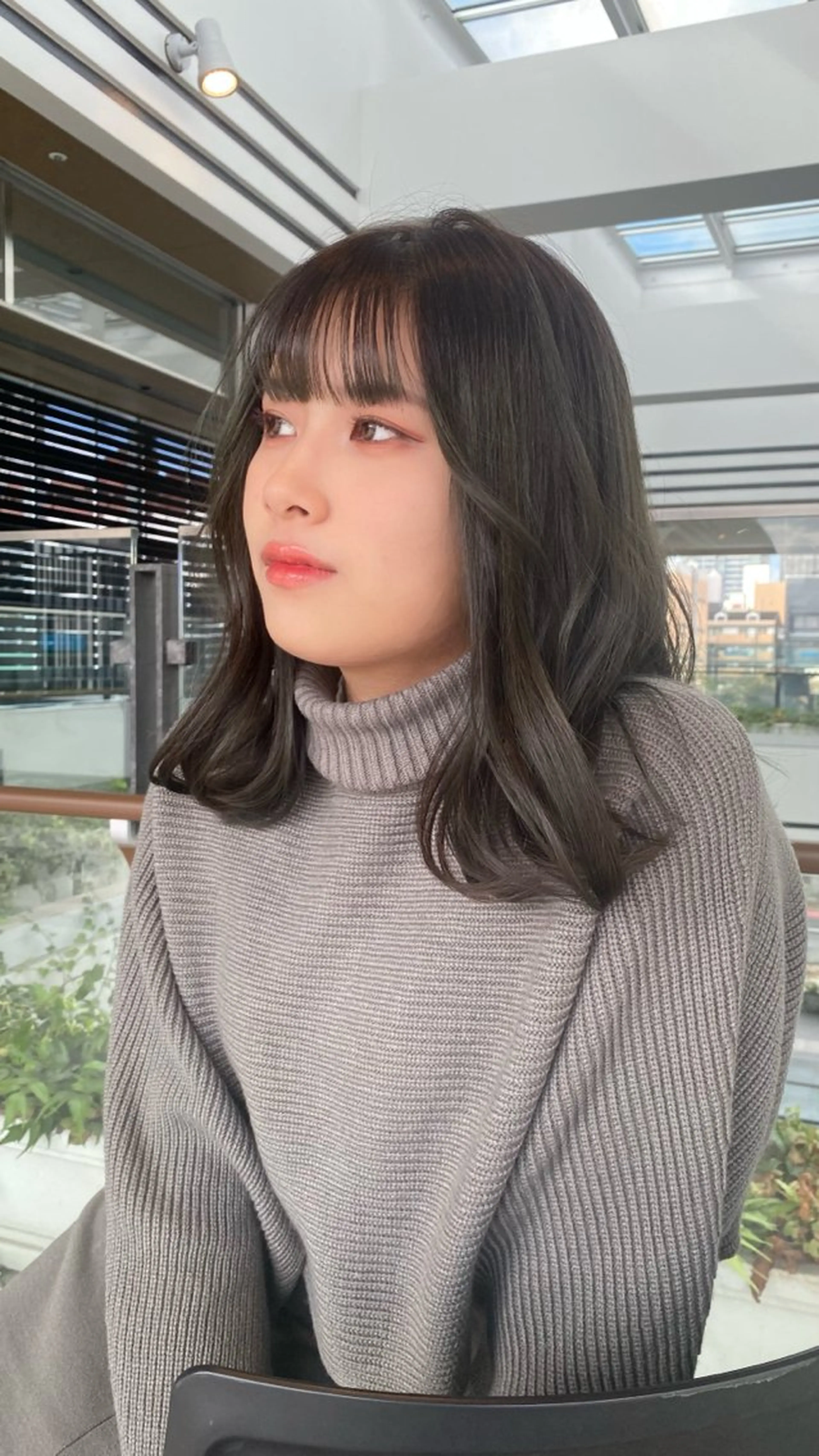 ミディアム カラー ヘアカラー RURI韓国ボブ 🇰🇷タッセルボブのヘアスタイル