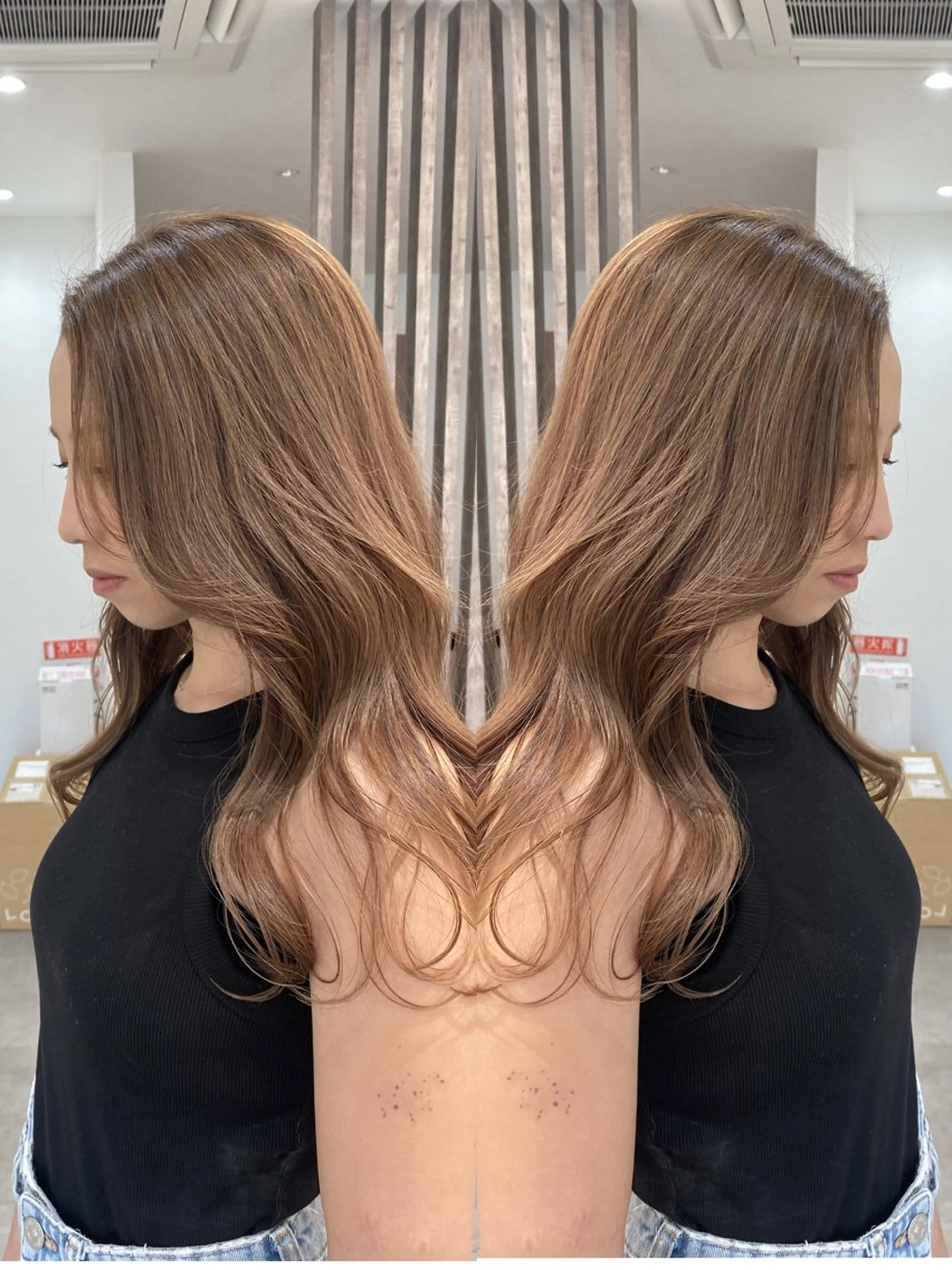 ロング 西元 亜由美のヘアスタイル