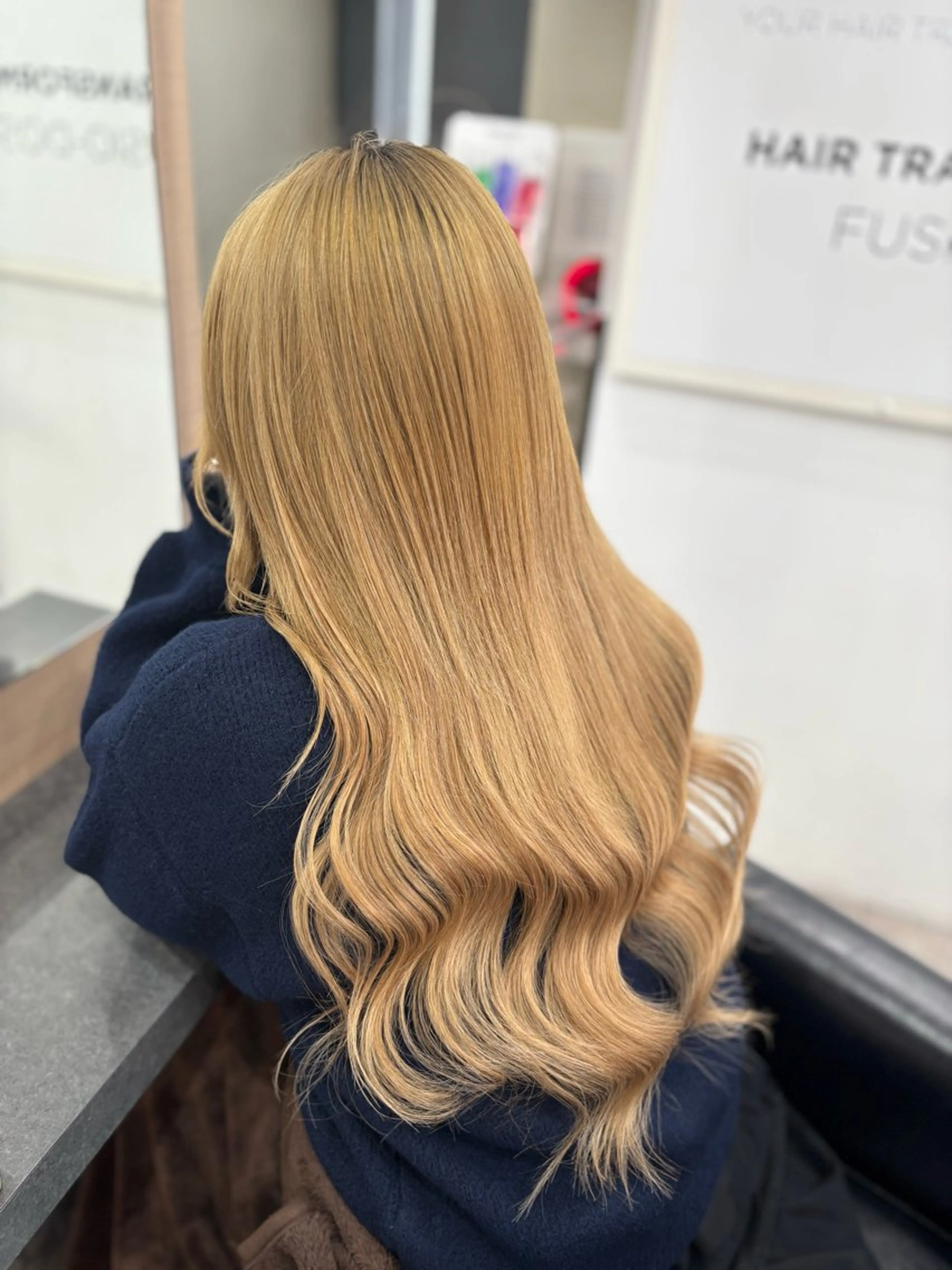 ロング エクステ 髪質改善 レイヤーカット エクステ 横浜/エクステ特化× 艶カラー/あいかのヘアスタイル