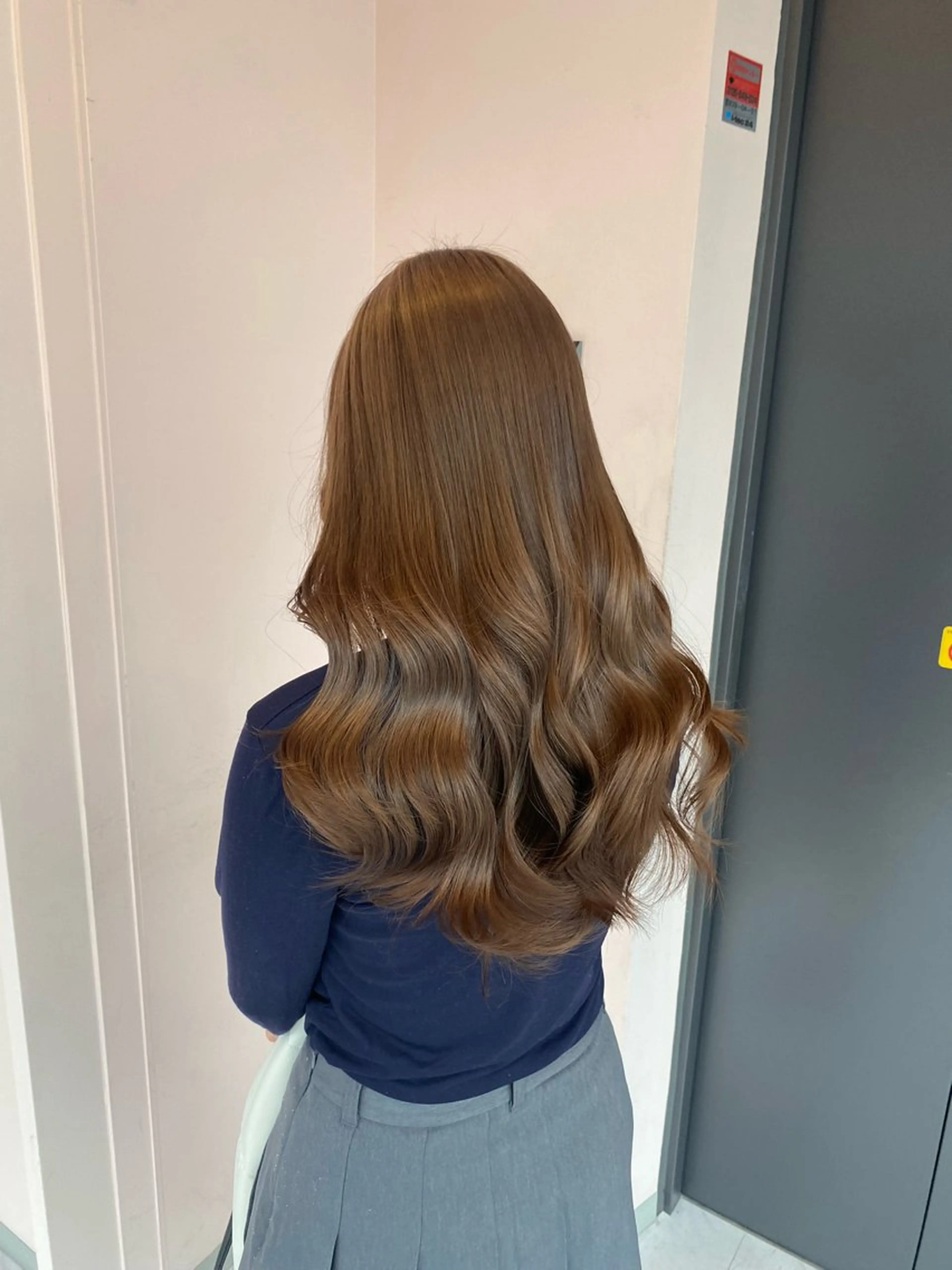 カラー ベージュカラー ブリーチ ダブルカラー ブリーチなしカラー 楓🦋韓国系レイヤー / 透明感カラー🤍のヘアスタイル