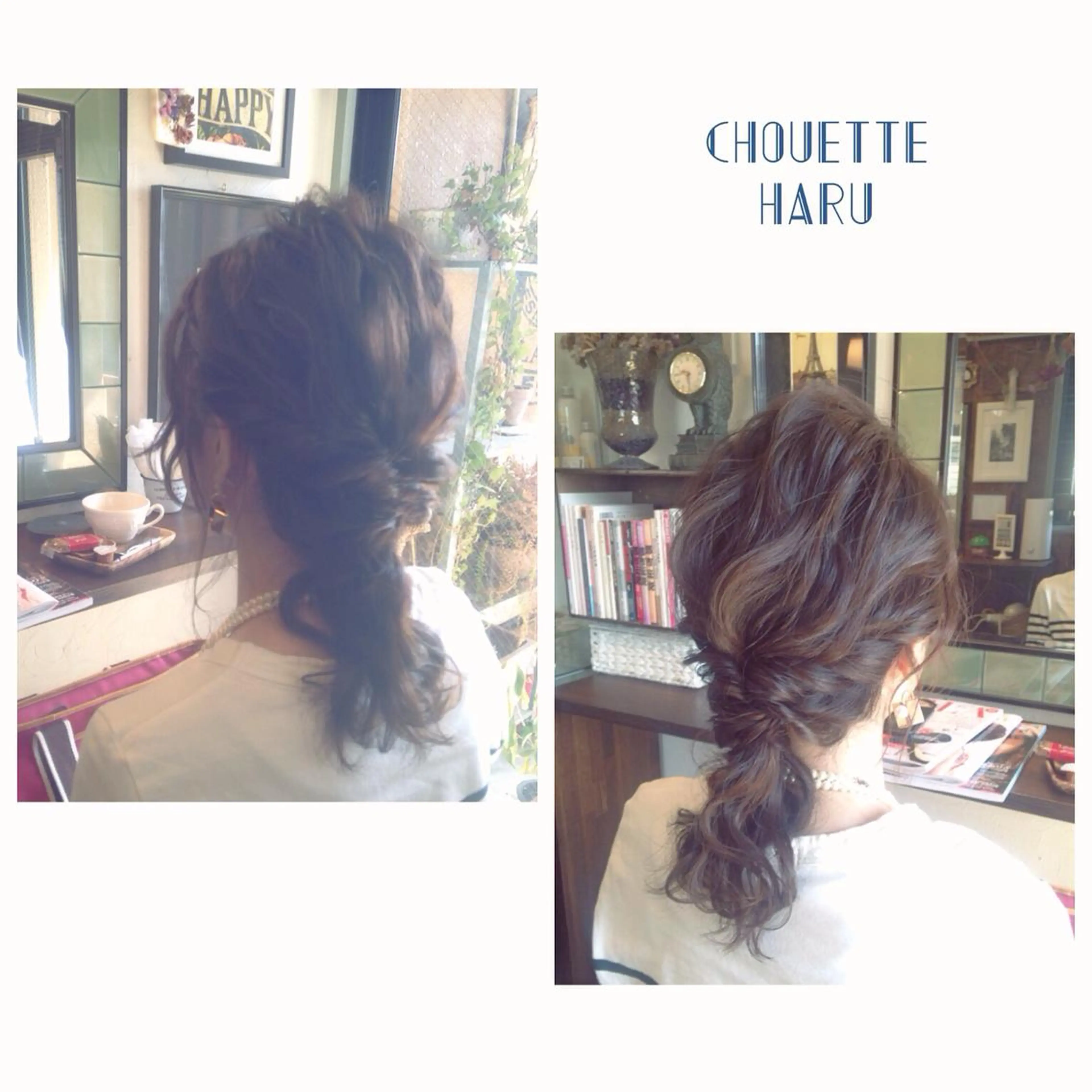 ミディアム セミロング ヘアアレンジ ポニーテール サダハルカ ｜chouetteのヘアスタイル