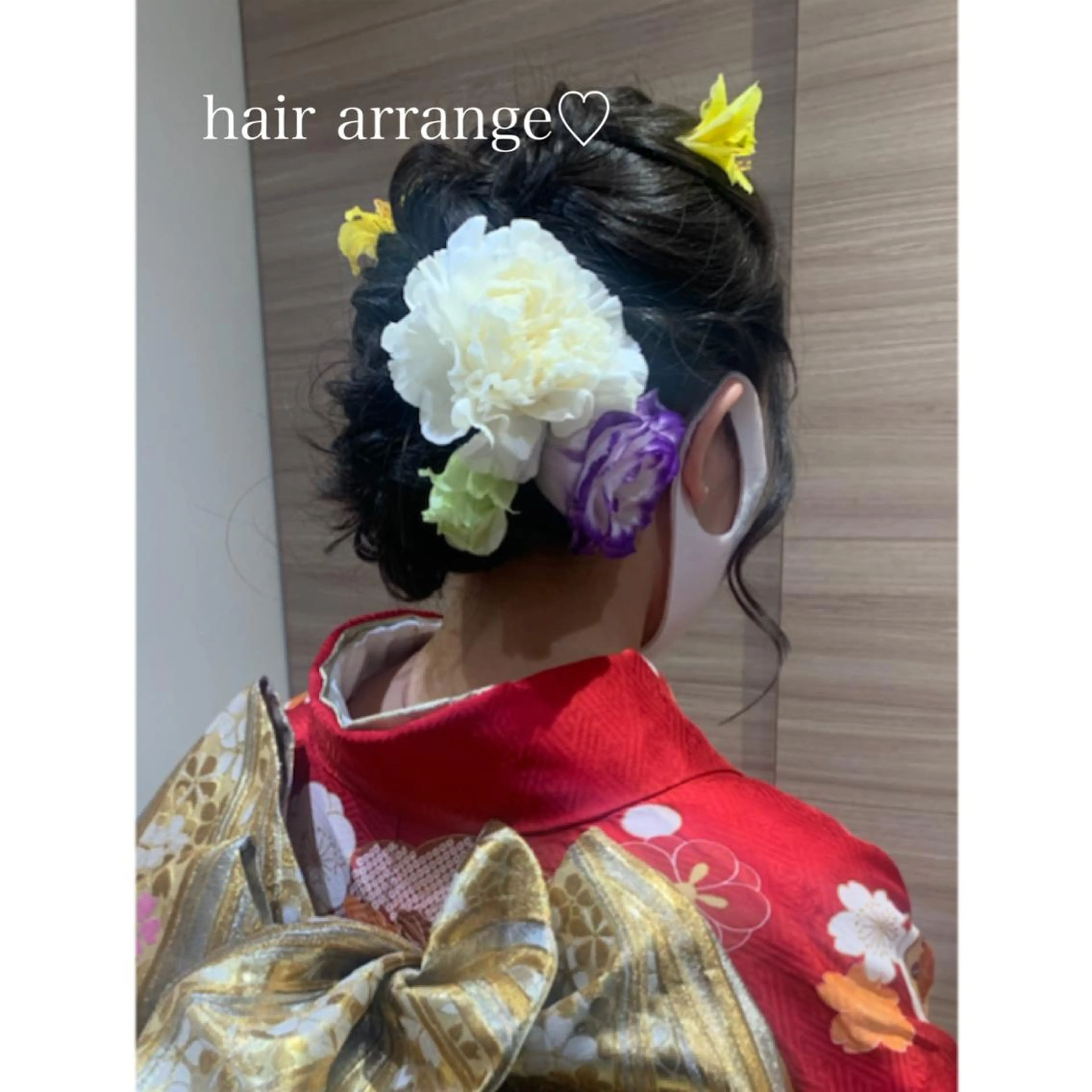 セミロング ヘアアレンジ Dears 香芝店所属・関 優希のヘアスタイル