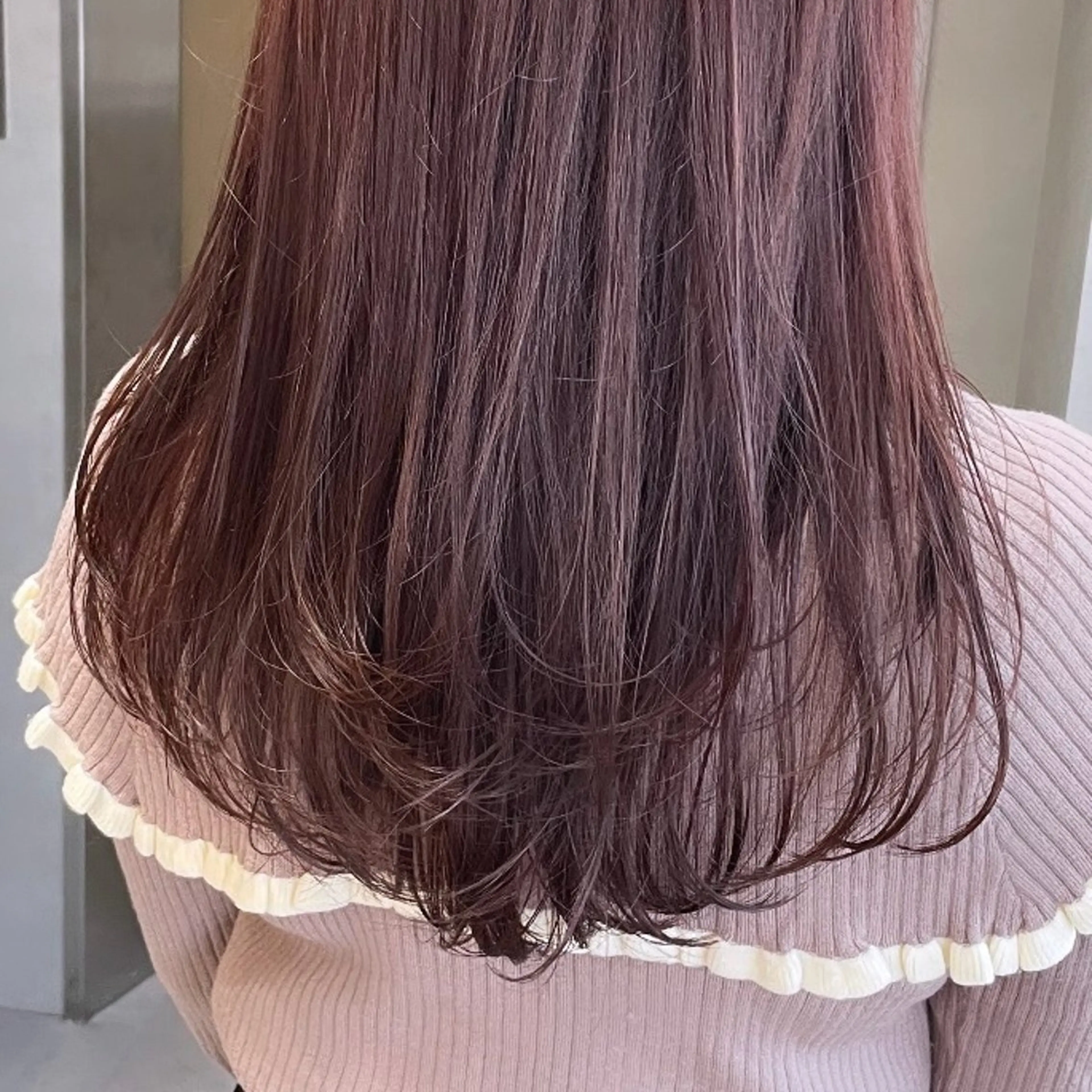 セミロング カラー ラベンダーカラー ラベンダーピンク ピンクカラー ヘアカラー Rui/透明感カラー 暖色/レイヤーカットのヘアスタイル