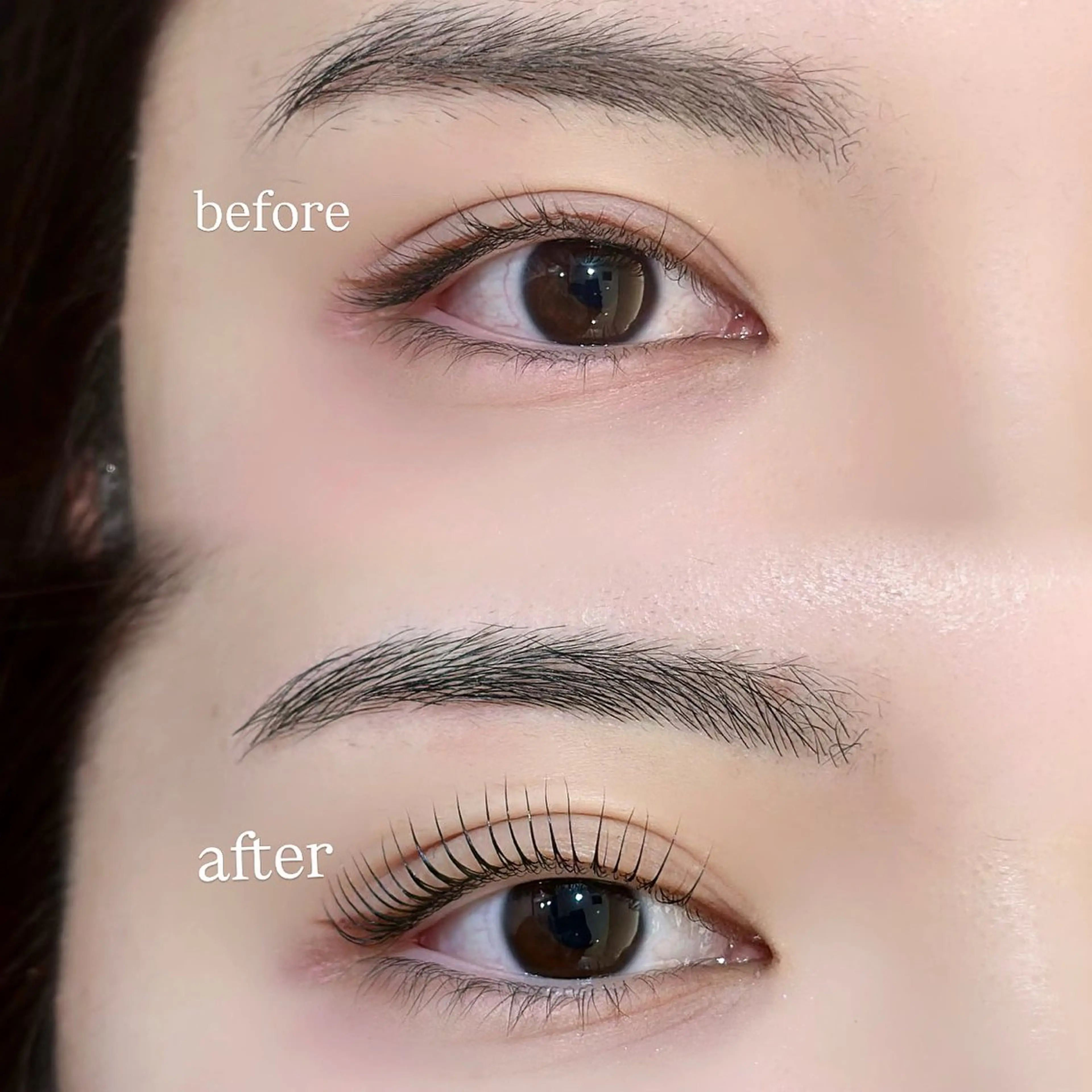 おすすめセット　〔束感まつげパーマ➕アイブロウwax〕　¥7,700の写真