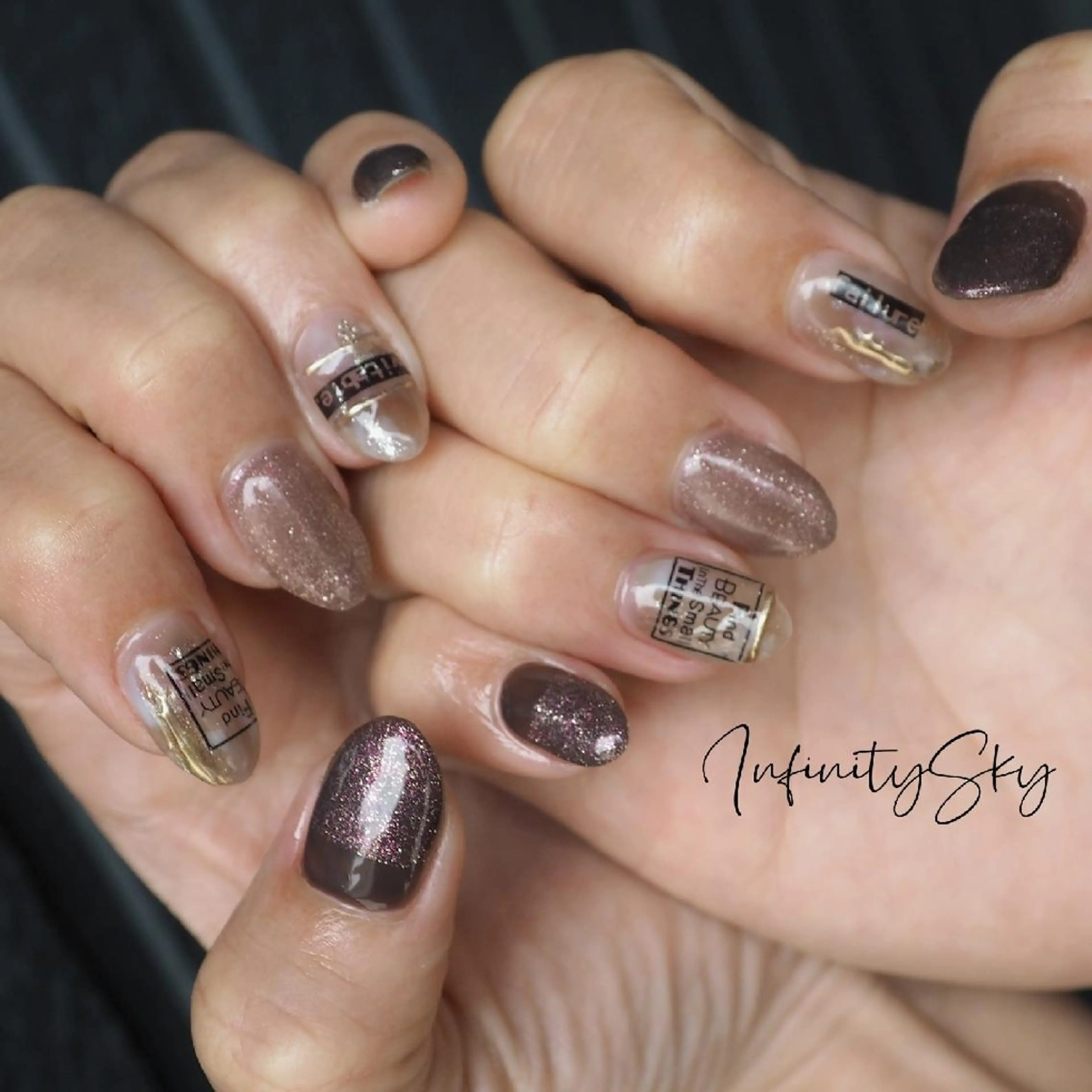 ネイル infinity skyのネイルデザイン