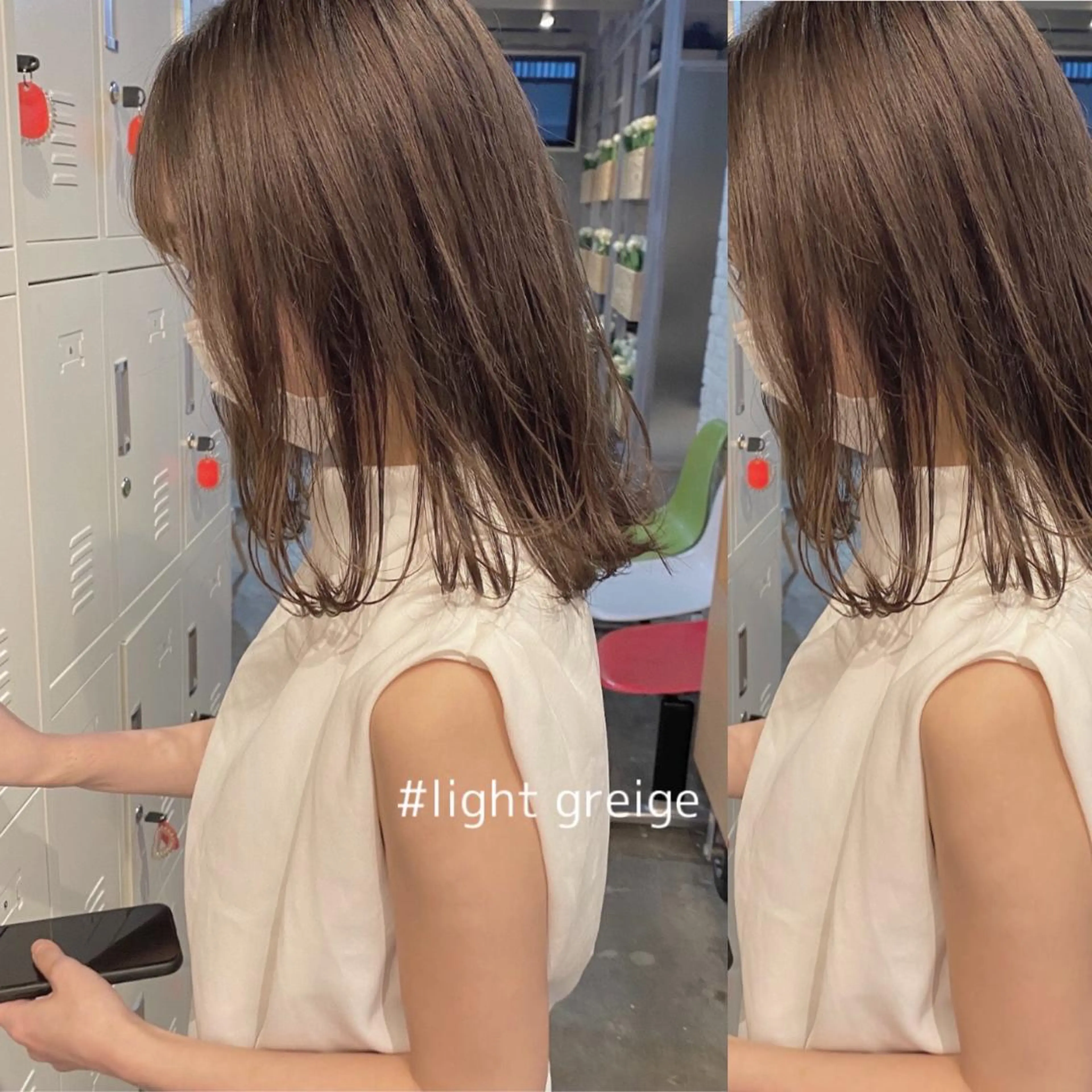 ミディアム カラー CLUTCH天王寺 西藤遥河のヘアスタイル