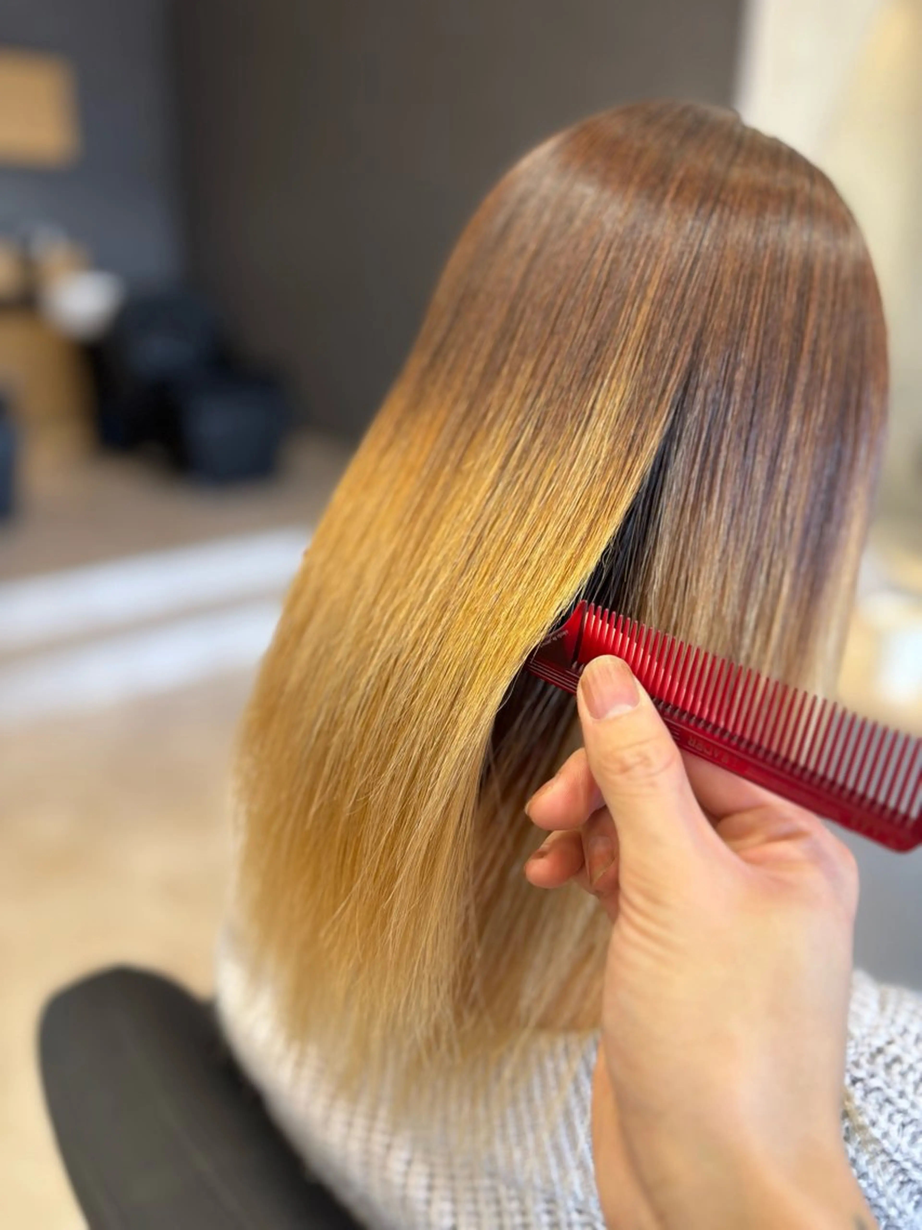 ロング 縮毛矯正 ALLEN hair 郡山開成店所属・中司 優樹のヘアスタイル