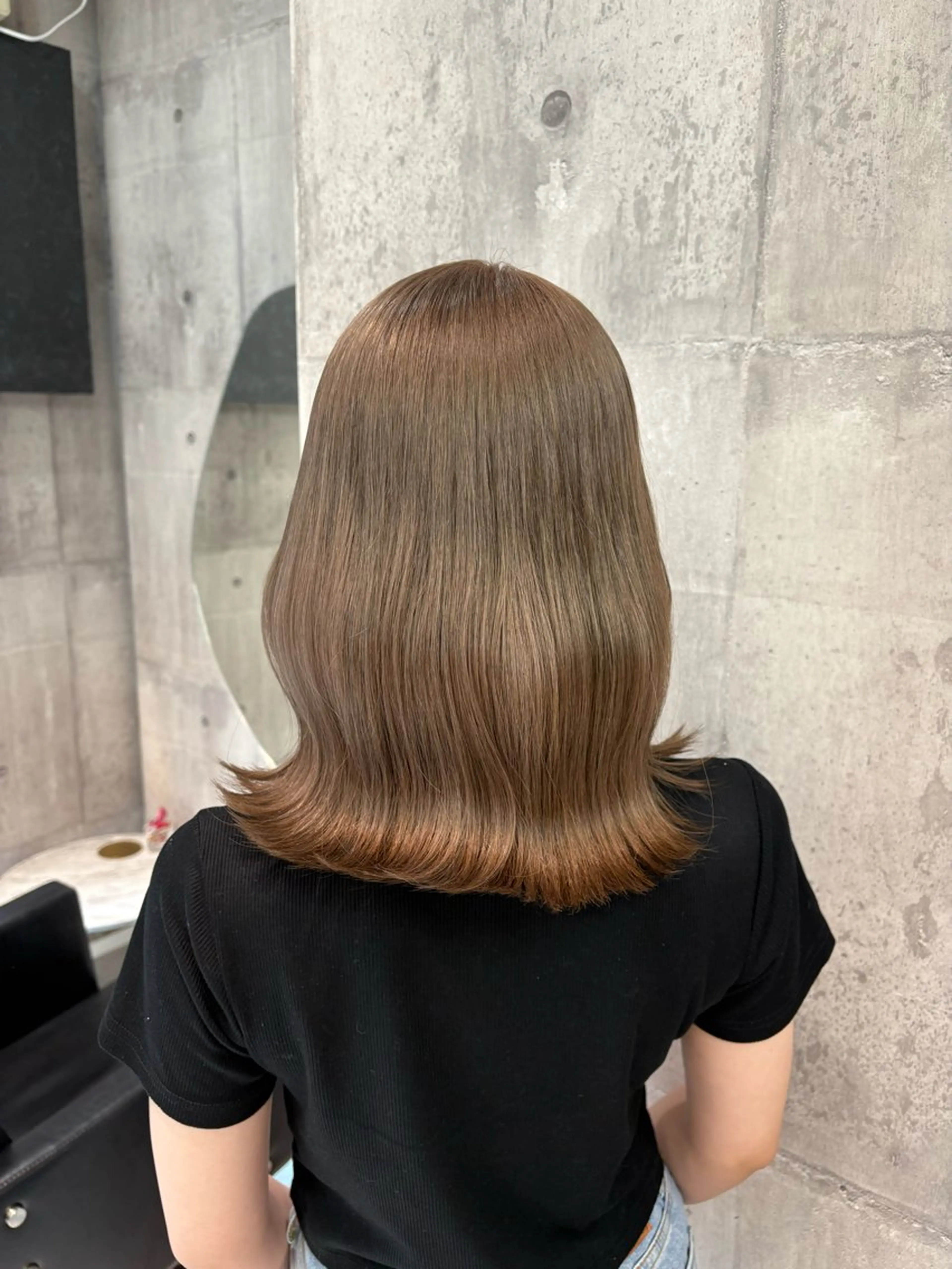 セミロング ヘアカラー ヘアセット ハイトーン/ダブルカ ラー/RINKA🎀のヘアスタイル