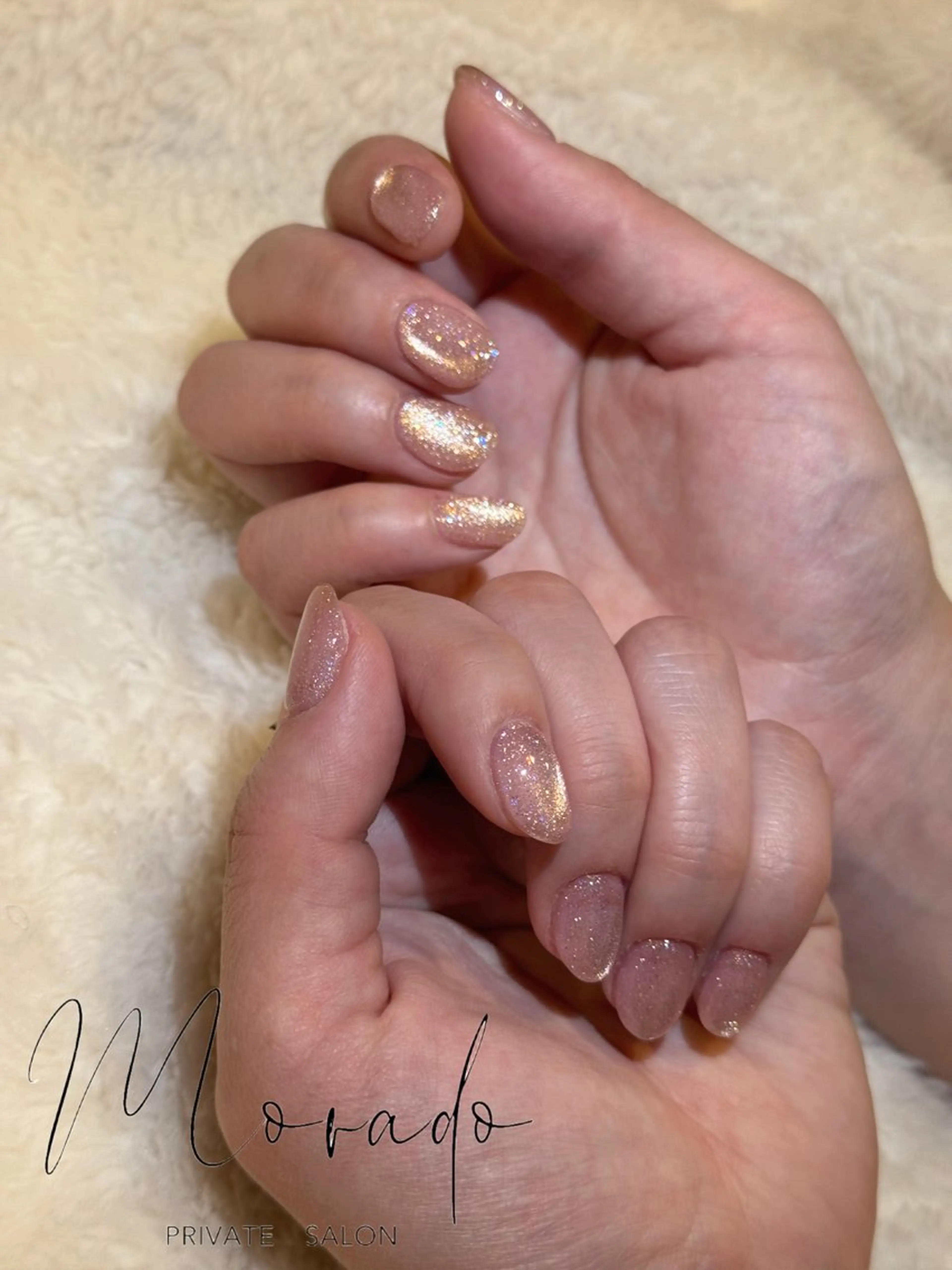 ネイル ジェルネイル マグネットネイル ピンク 春ネイル ハンドネイル ハンドケア MORADO ~Private Salon~所属・新小岩 MORADO Mihoのネイルデザイン