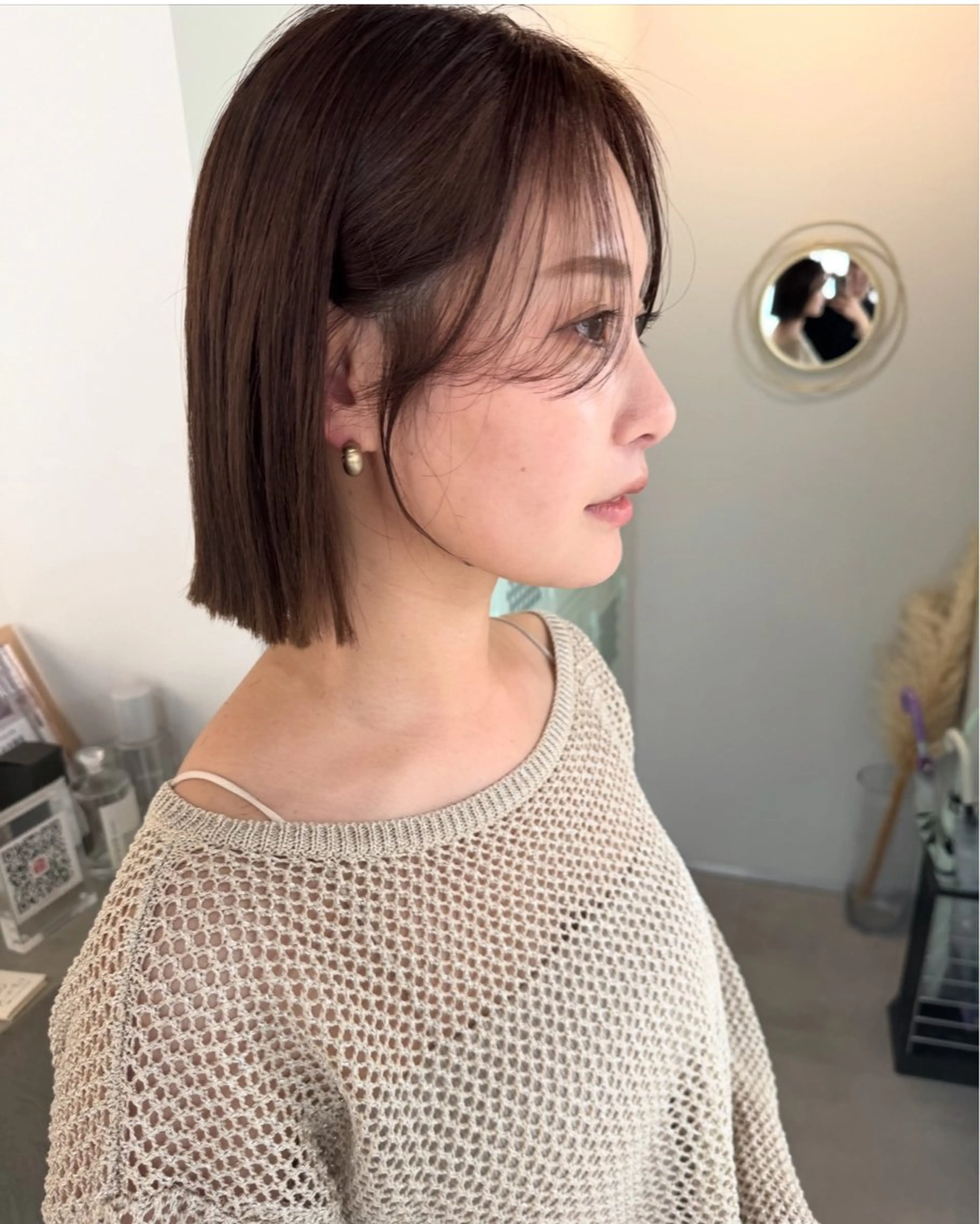 ショート ボブ 田中 叶太のヘアスタイル