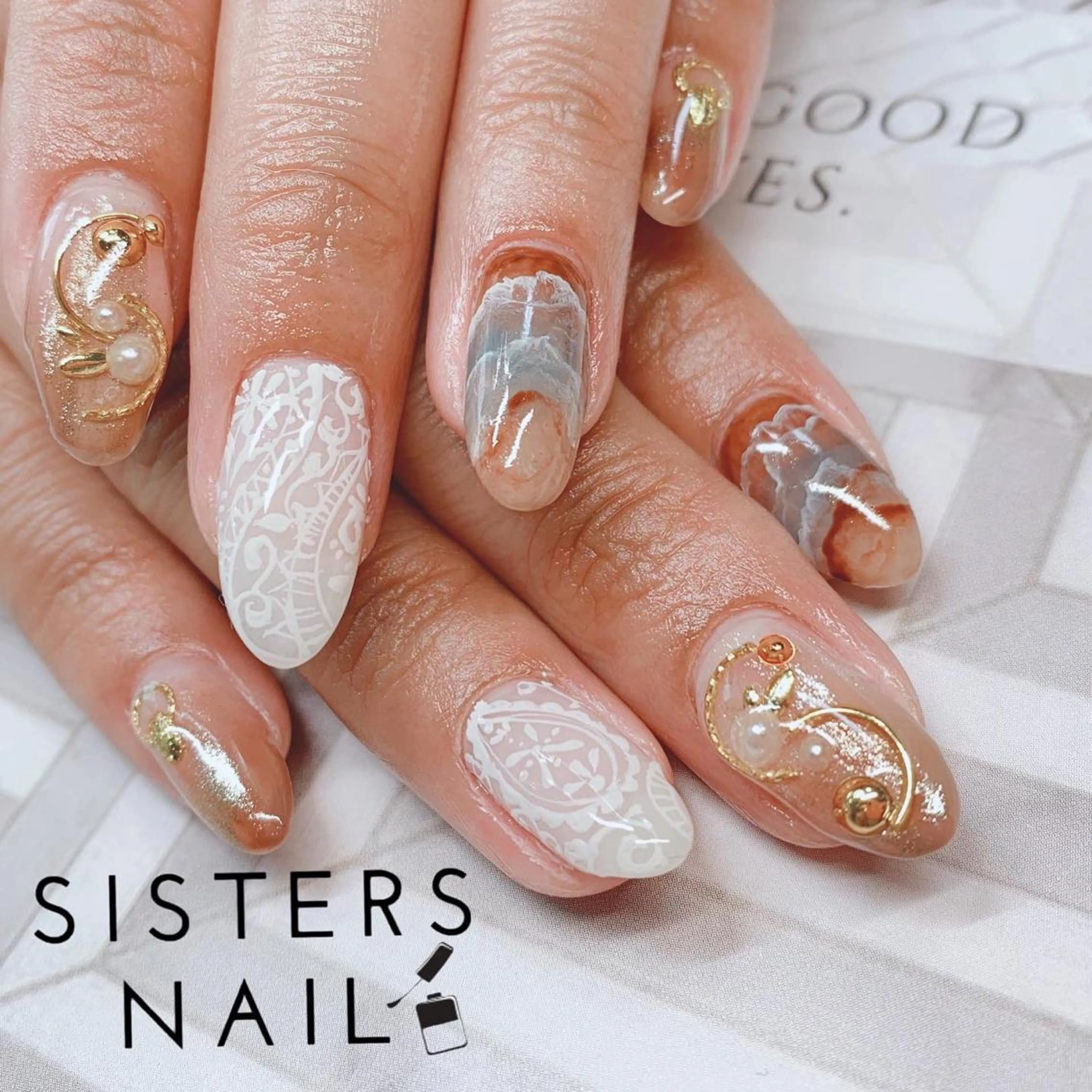 ネイル ハンドネイル ハンドケア sisters nail.fのネイルデザイン