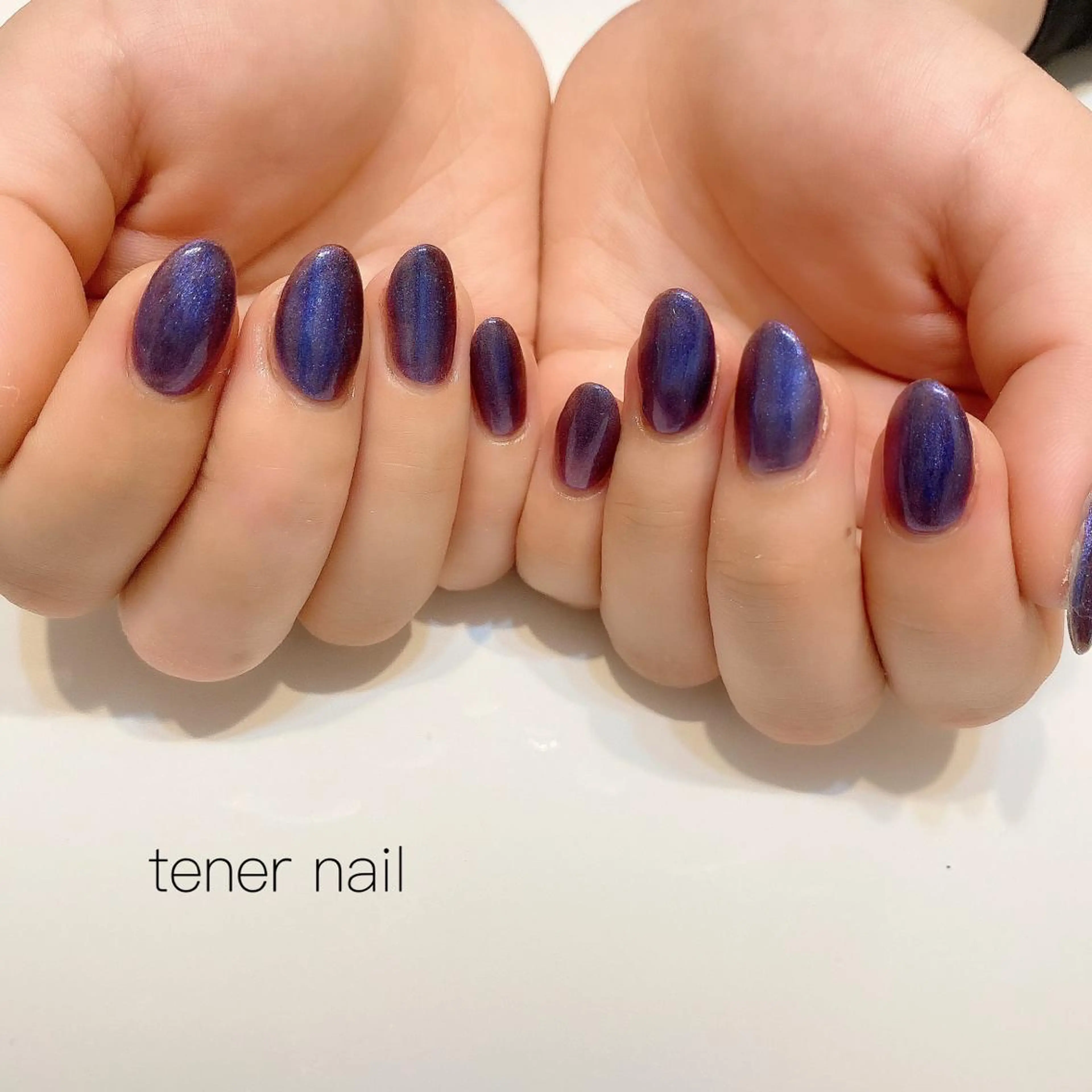 ネイル マグネットネイル パープル tener  nail  テネルネイル所属・テネルネイル tener nailのネイルデザイン